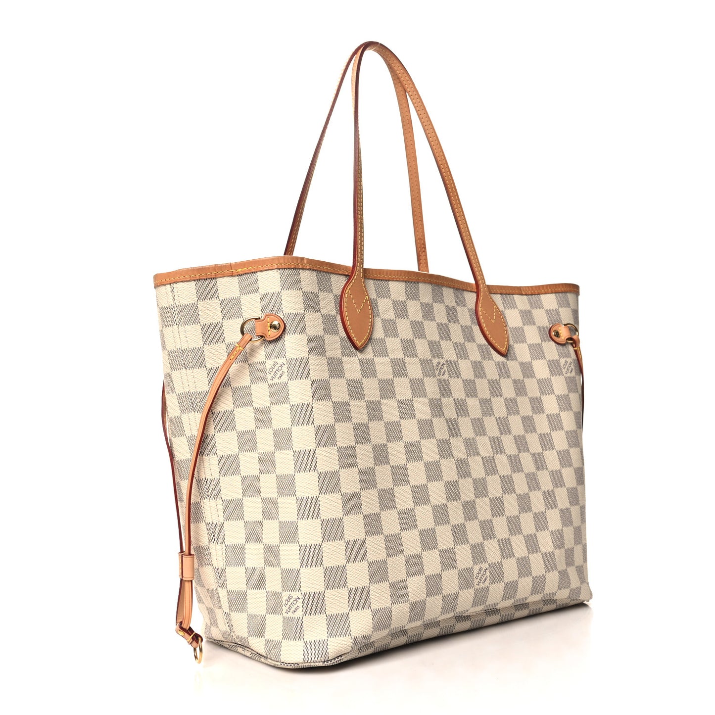 Damier Azur Neo Neverfull MM Rose Ballerine