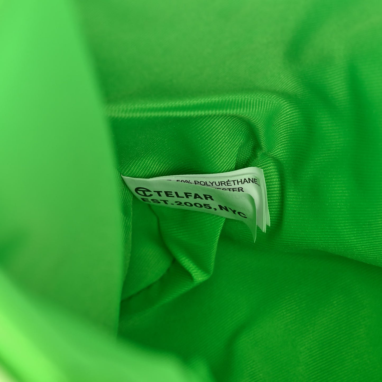 Vegan Leather Medium Shopping Bag Highlighter Green