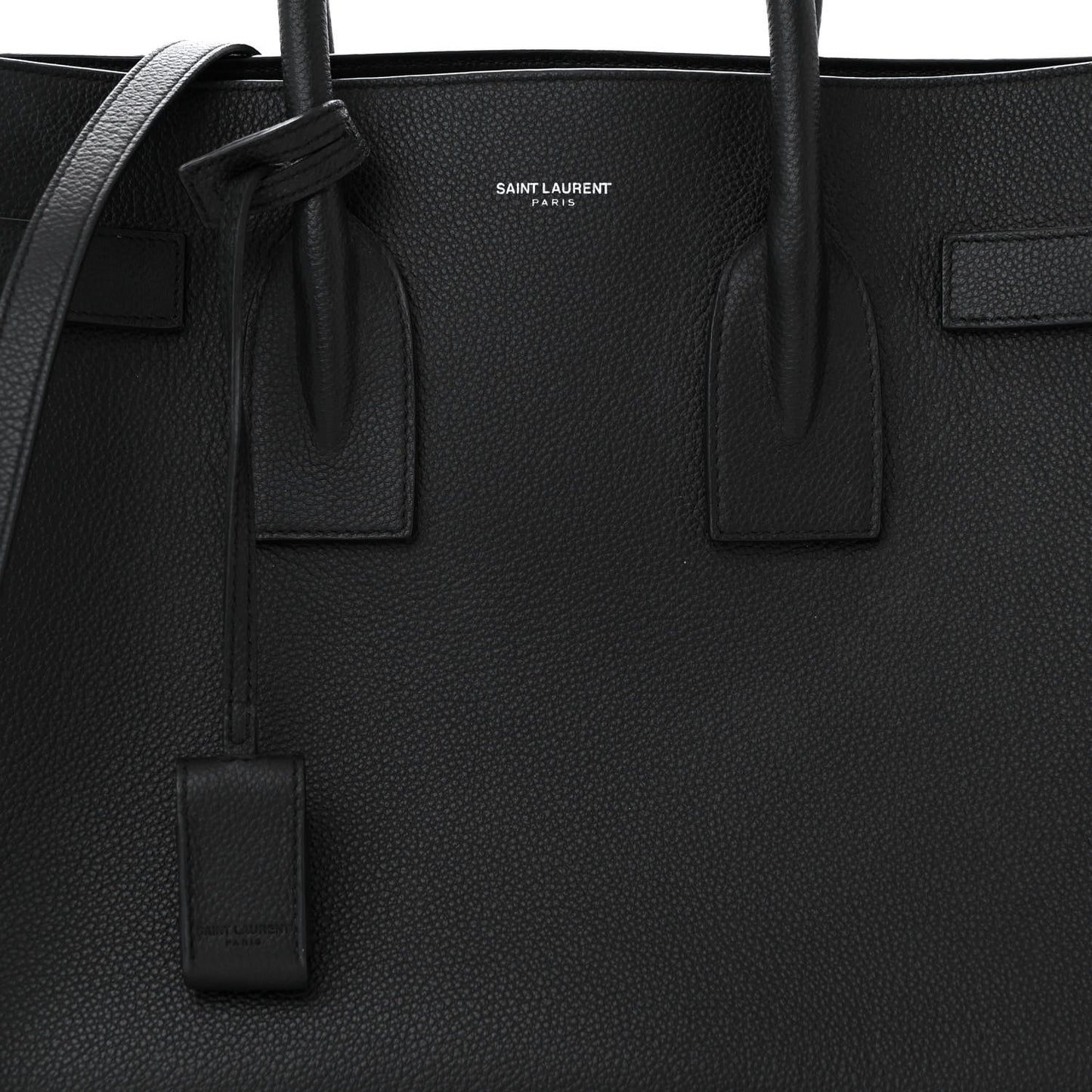 Grained Calfskin Small Sac De Jour Black