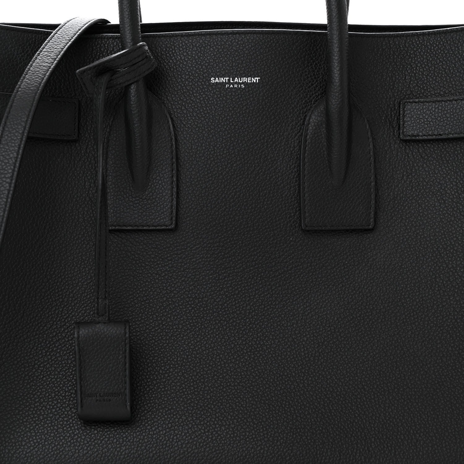 Saint Laurent Grained Calfskin Small Sac De Jour Black 8 of 10