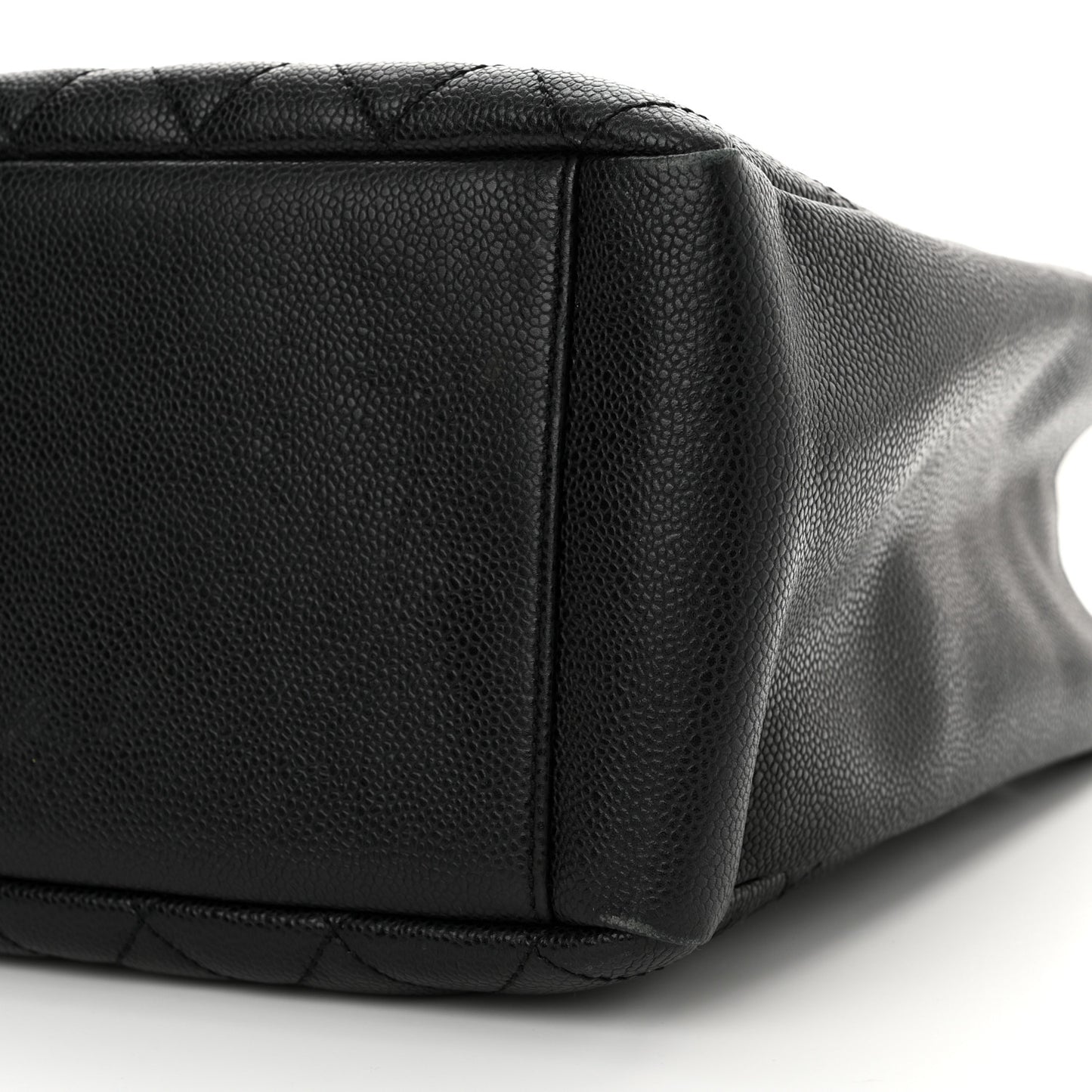 Caviar Quilted Grand Shopping Tote GST Black