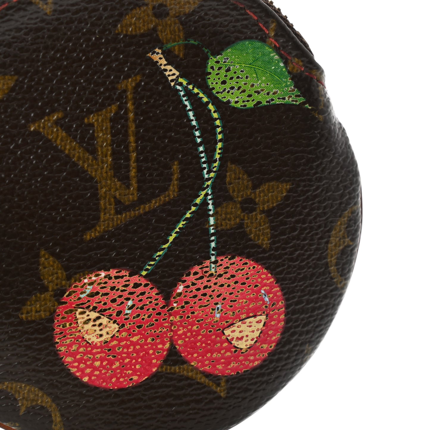 Monogram Cerises Round Coin Purse