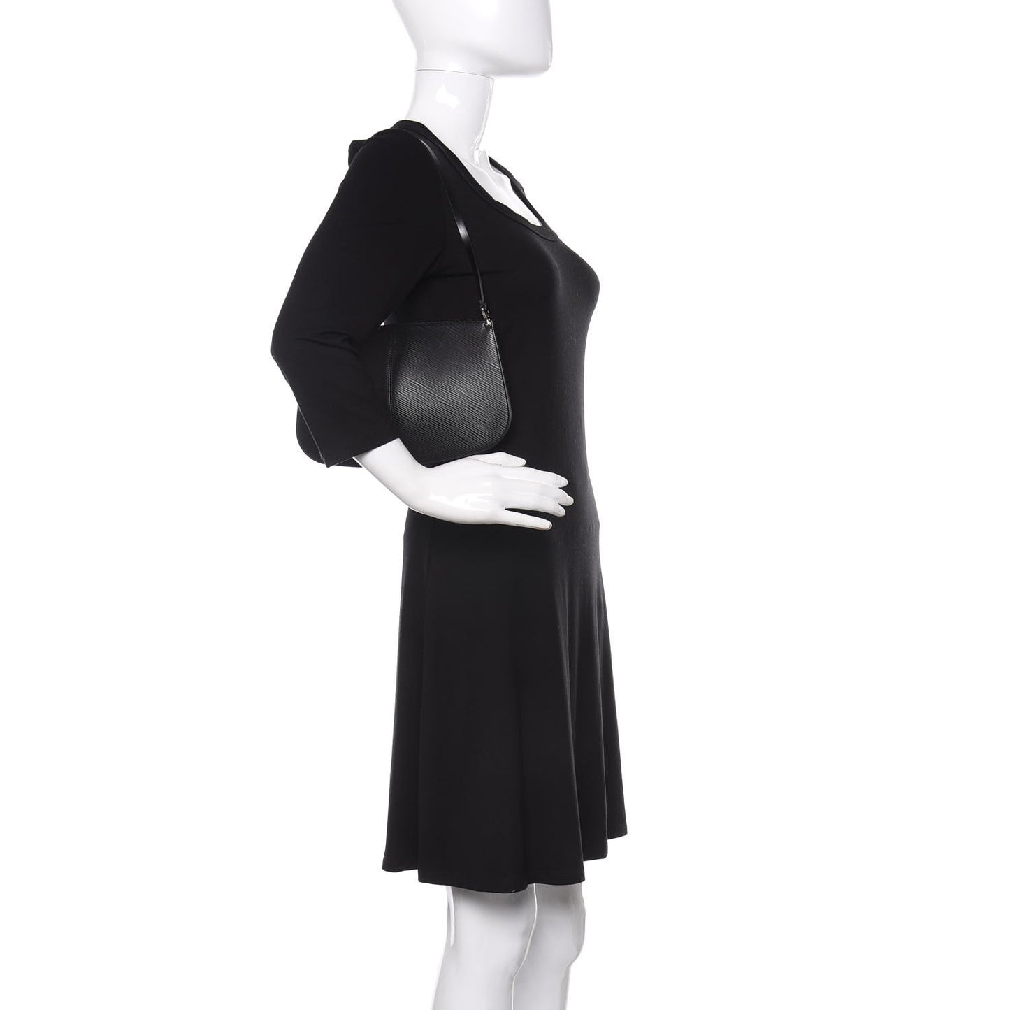 Epi Demi Lune Pochette Black