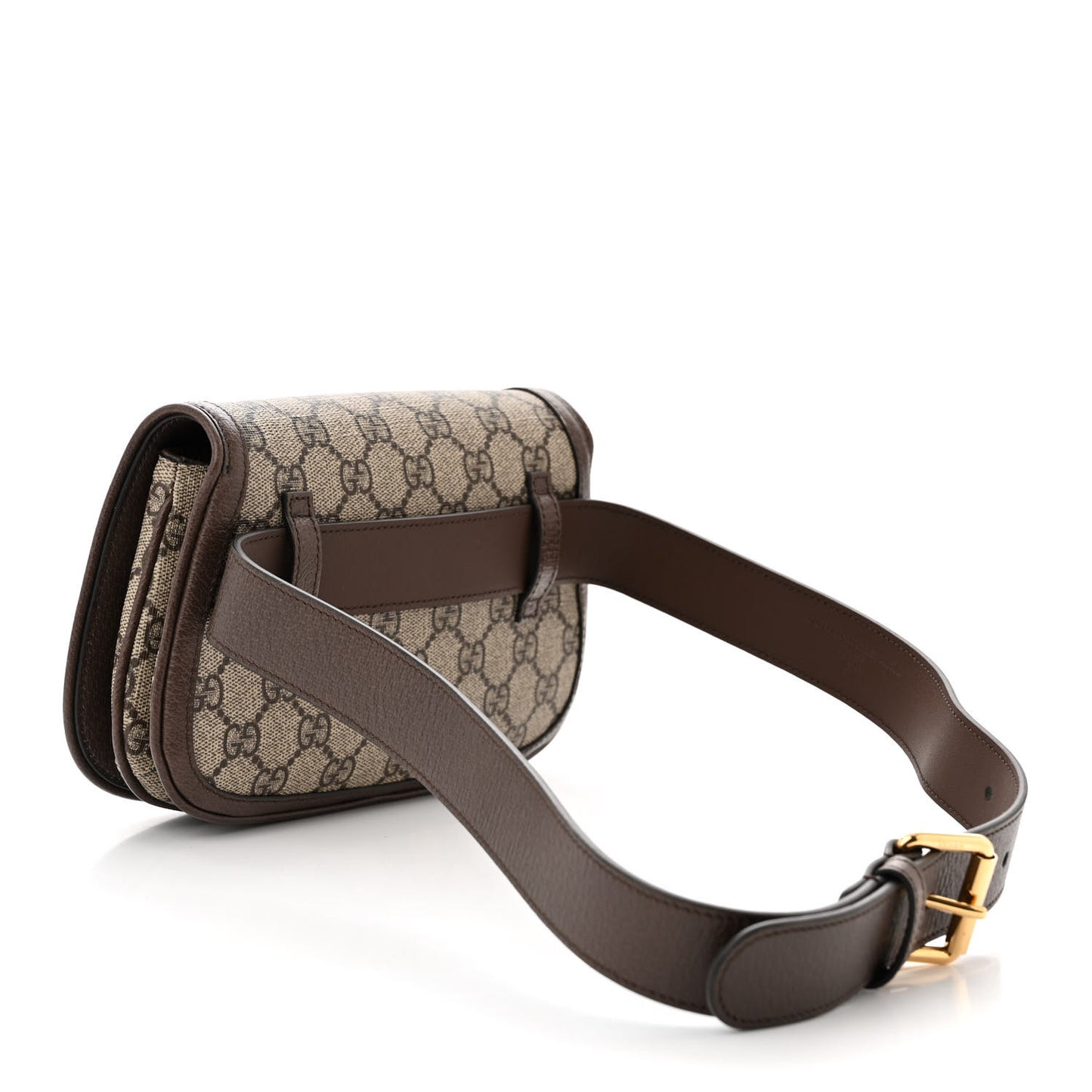 GG Supreme Monogram Textured Dollar Calfskin Blondie Belt Bag 80 32 Beige Ebony New Acero