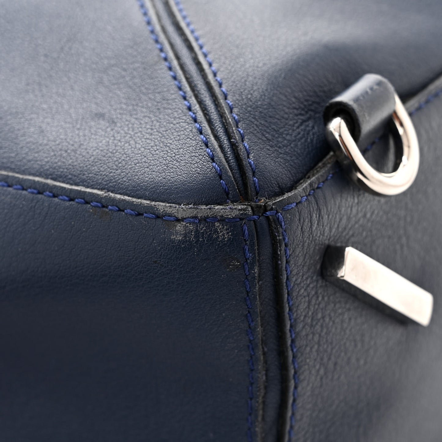 Calfskin Medium Puzzle Bag Marine