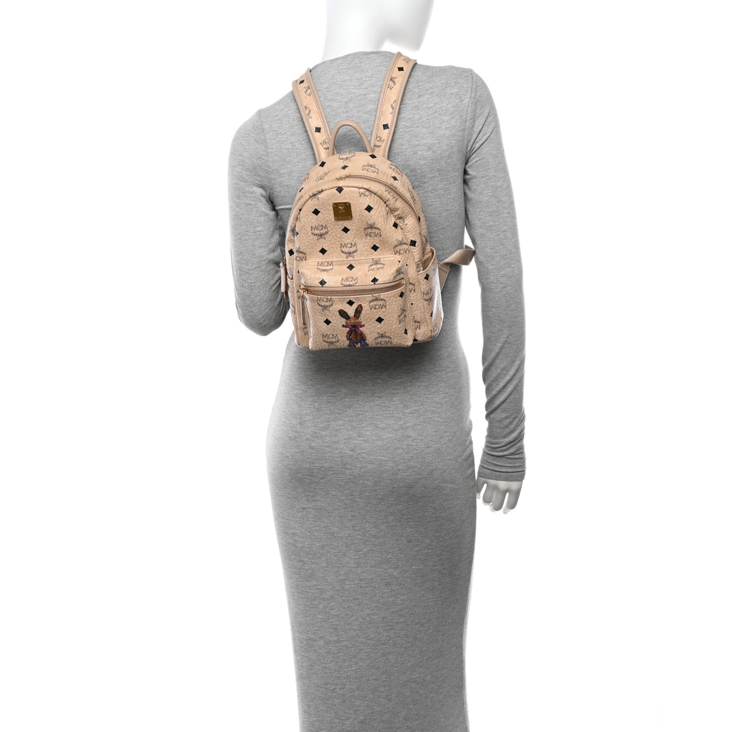 Visetos Small Stark Rabbit Backpack Beige