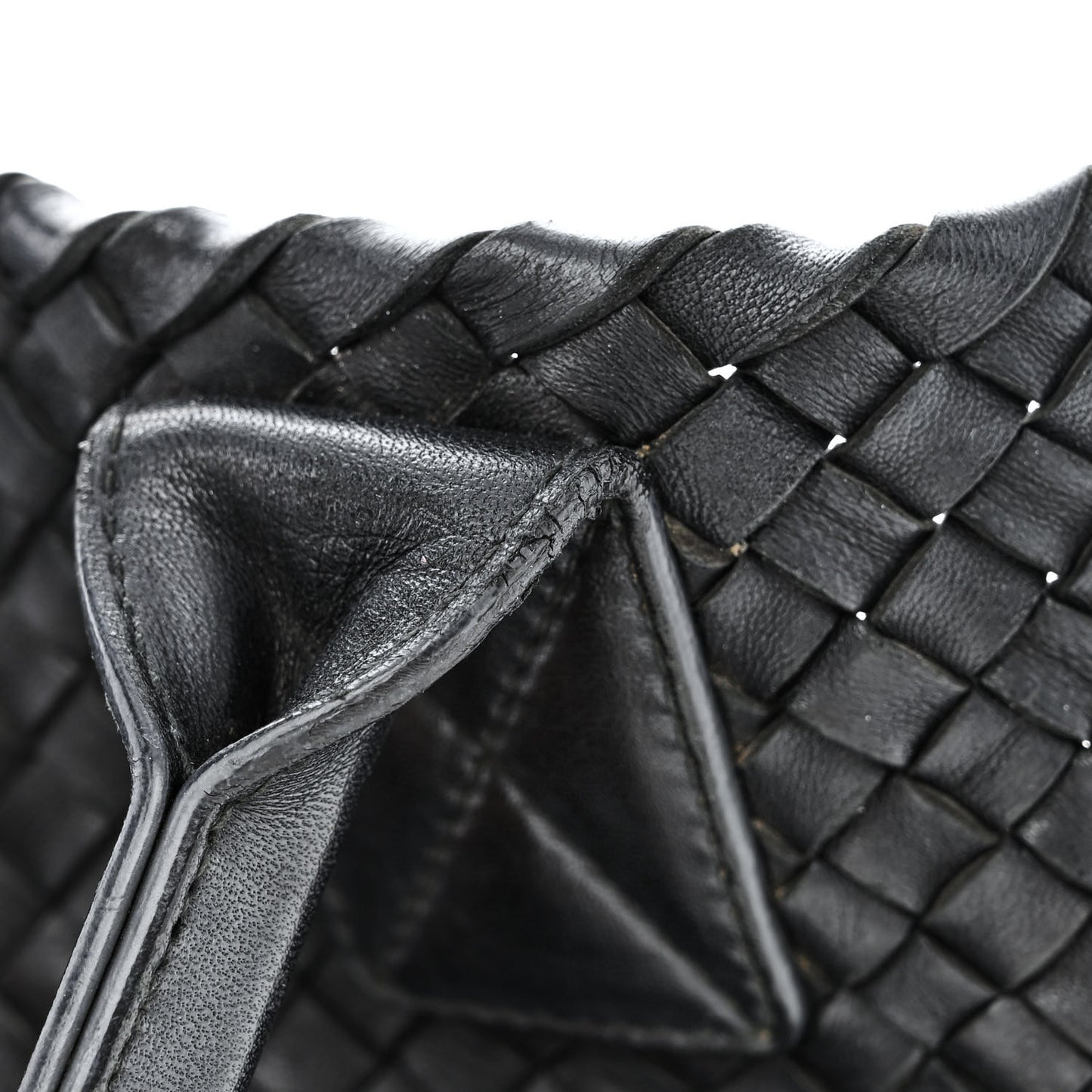 Nappa Intrecciato Mini Cabat Black