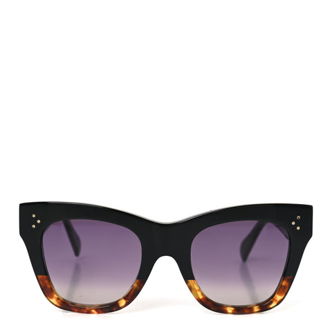 Acetate Polarized Cat Eye Sunglasses CL4004IN Havana Black