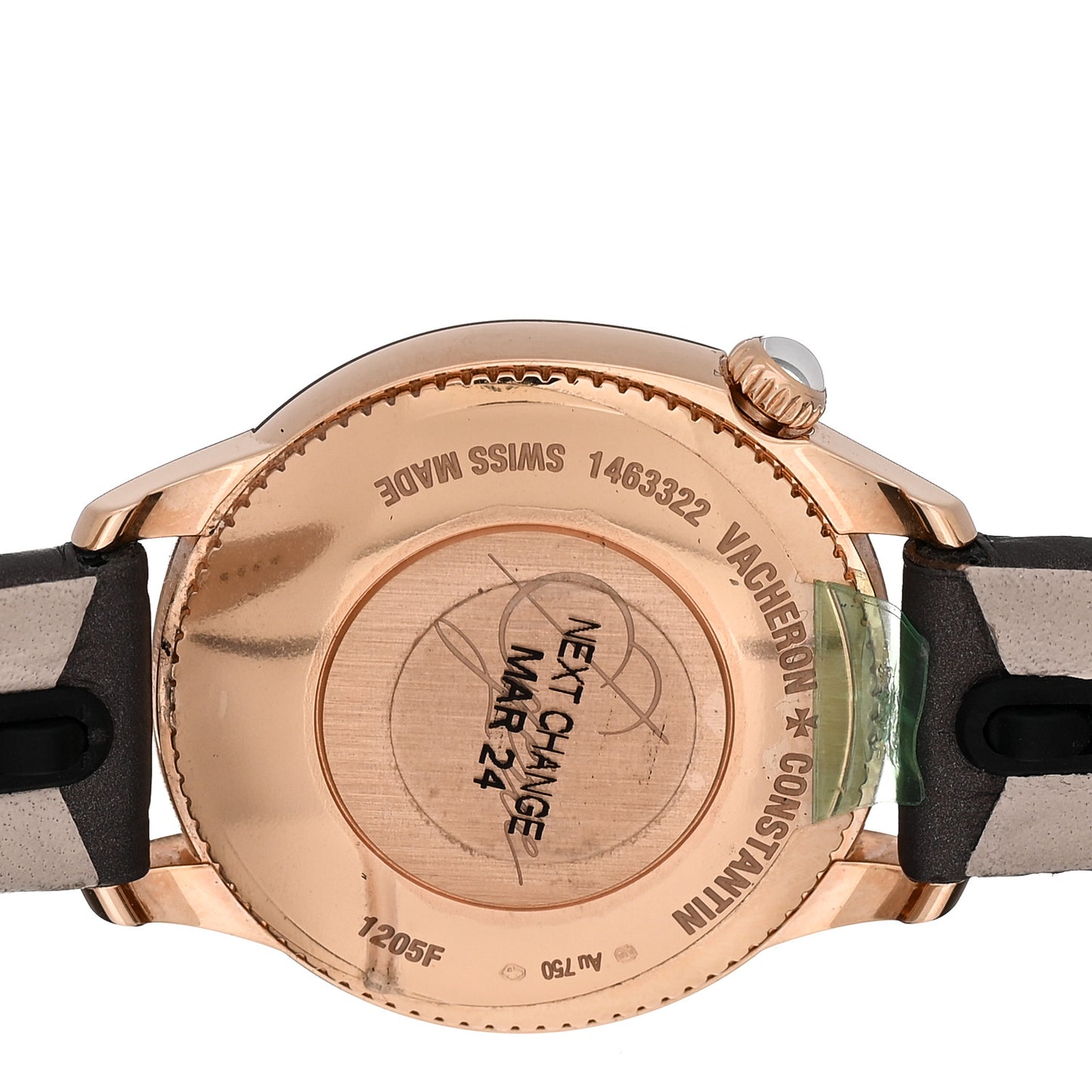 18K Pink Gold Alligator Diamond Bezel 30mm Egerie Quartz Watch 1205F/000R-B622