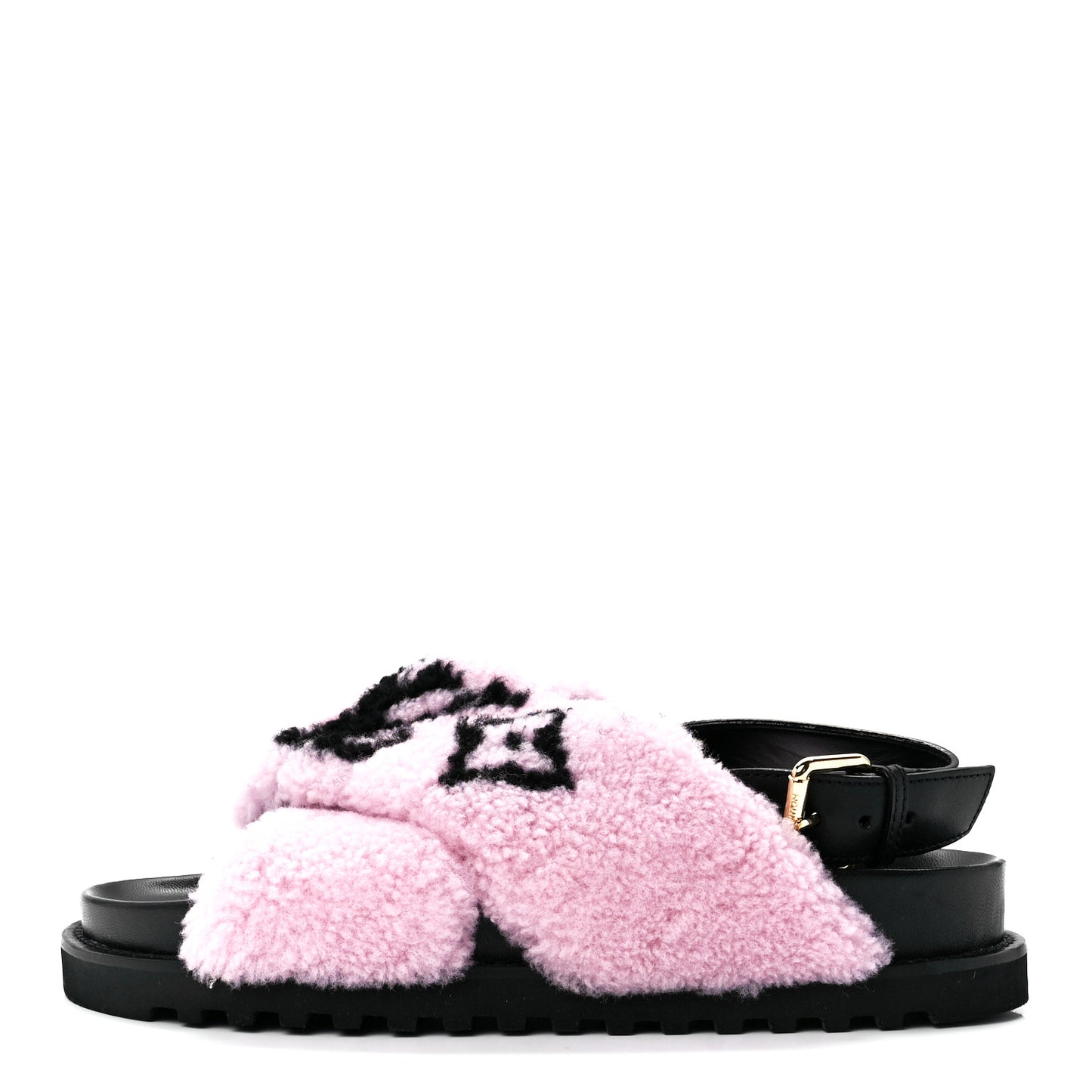 Shearling Paseo Sandals 39 Pink