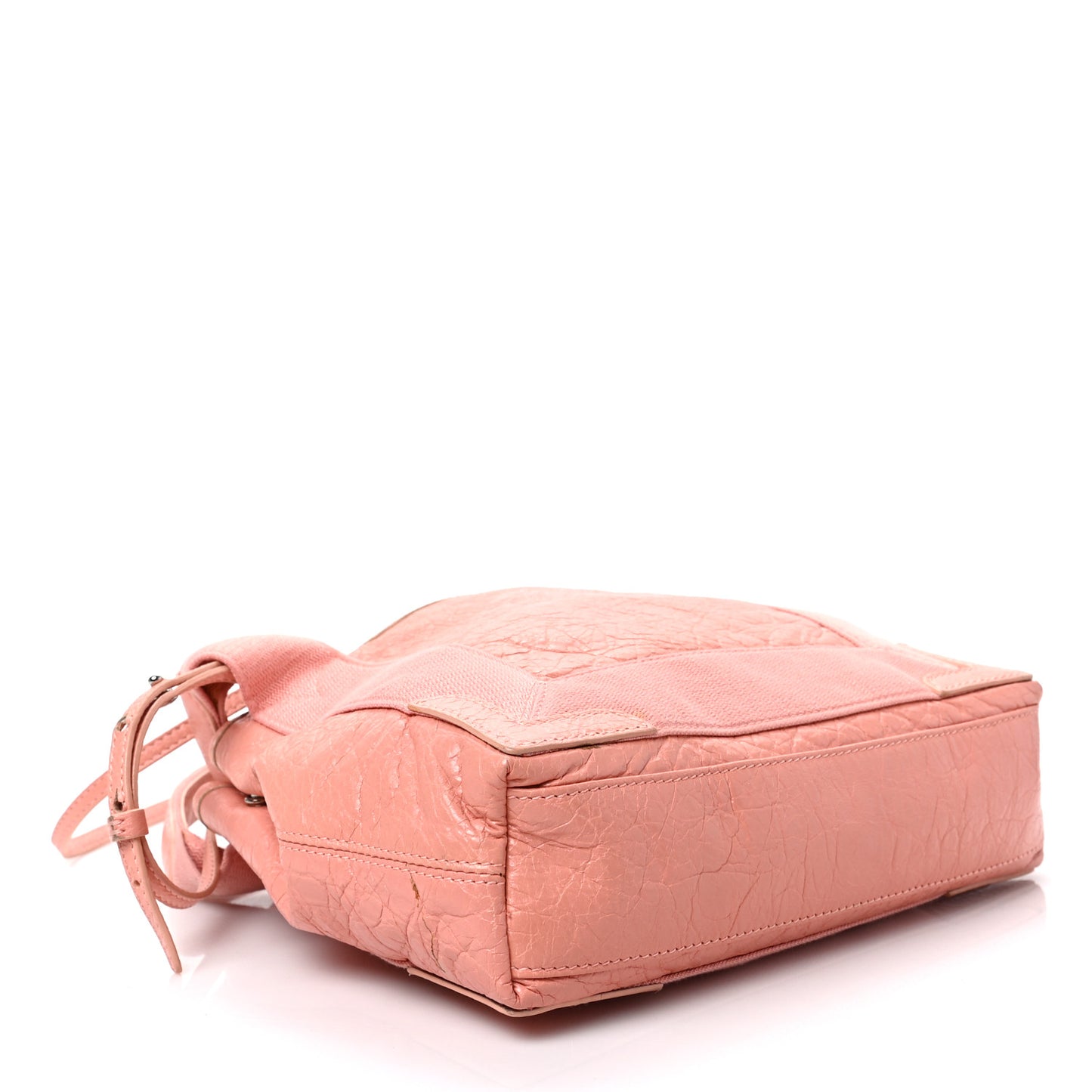Agneau Stadio Ruban Viscose Navy Cabas XS Rose Ballerine