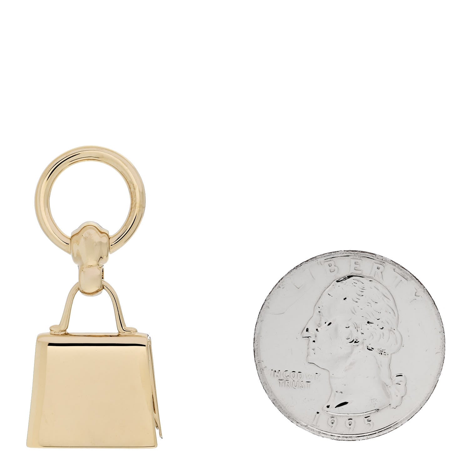 Hermes Permabrass Mini Kelly Twilly Ring 2 of 4