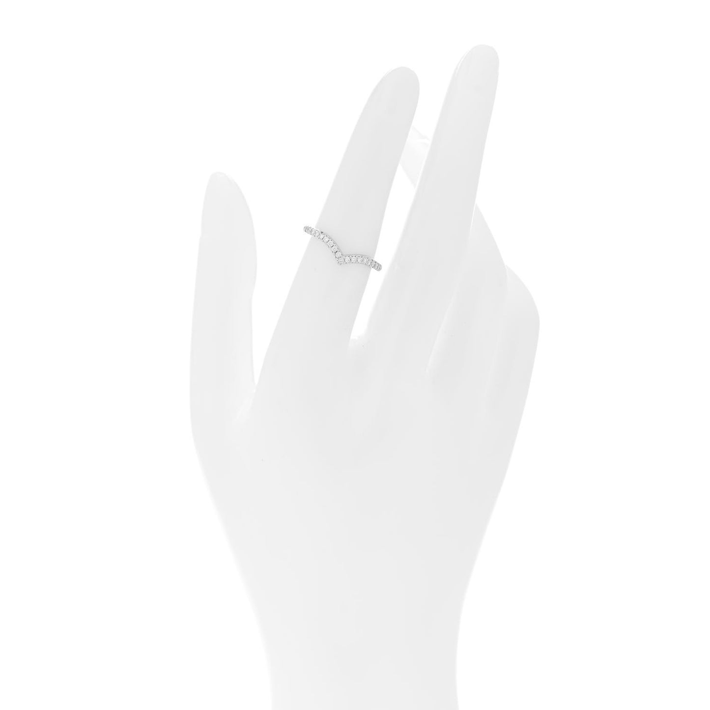 Platinum Diamond Soleste V Band Ring 51 5.75
