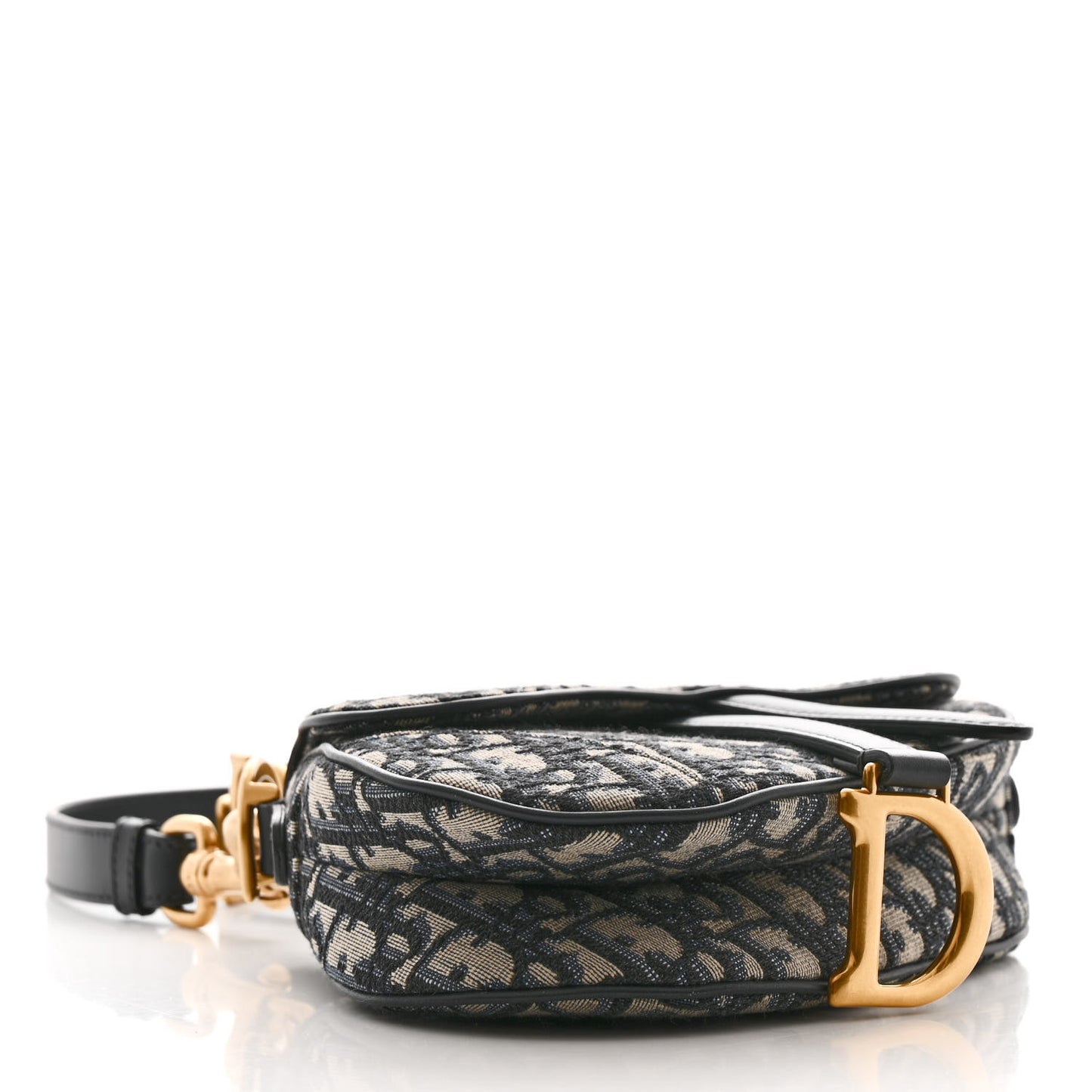 Oblique Mini Saddle Bag With Strap Blue