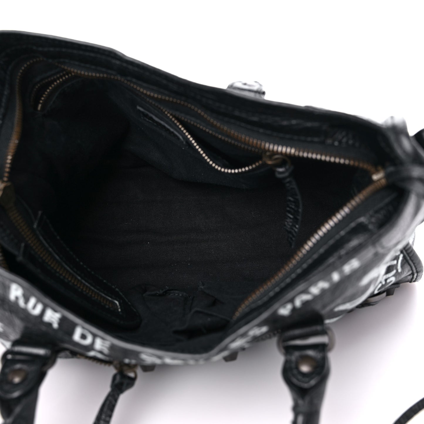 Agneau Classic Hardware Graffiti All Over S City Black