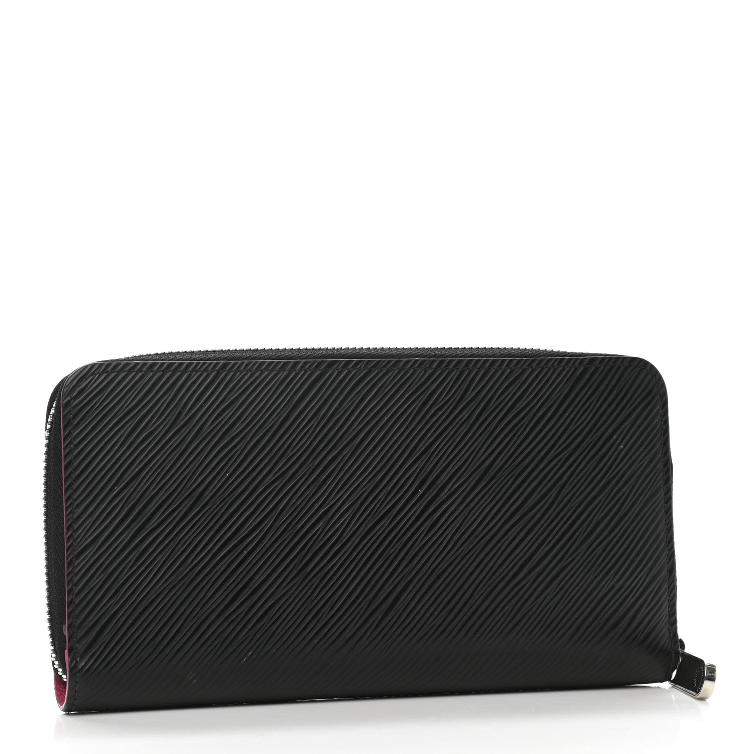 Louis Vuitton Epi Zippy Wallet Black Hot Pink 3 of 11