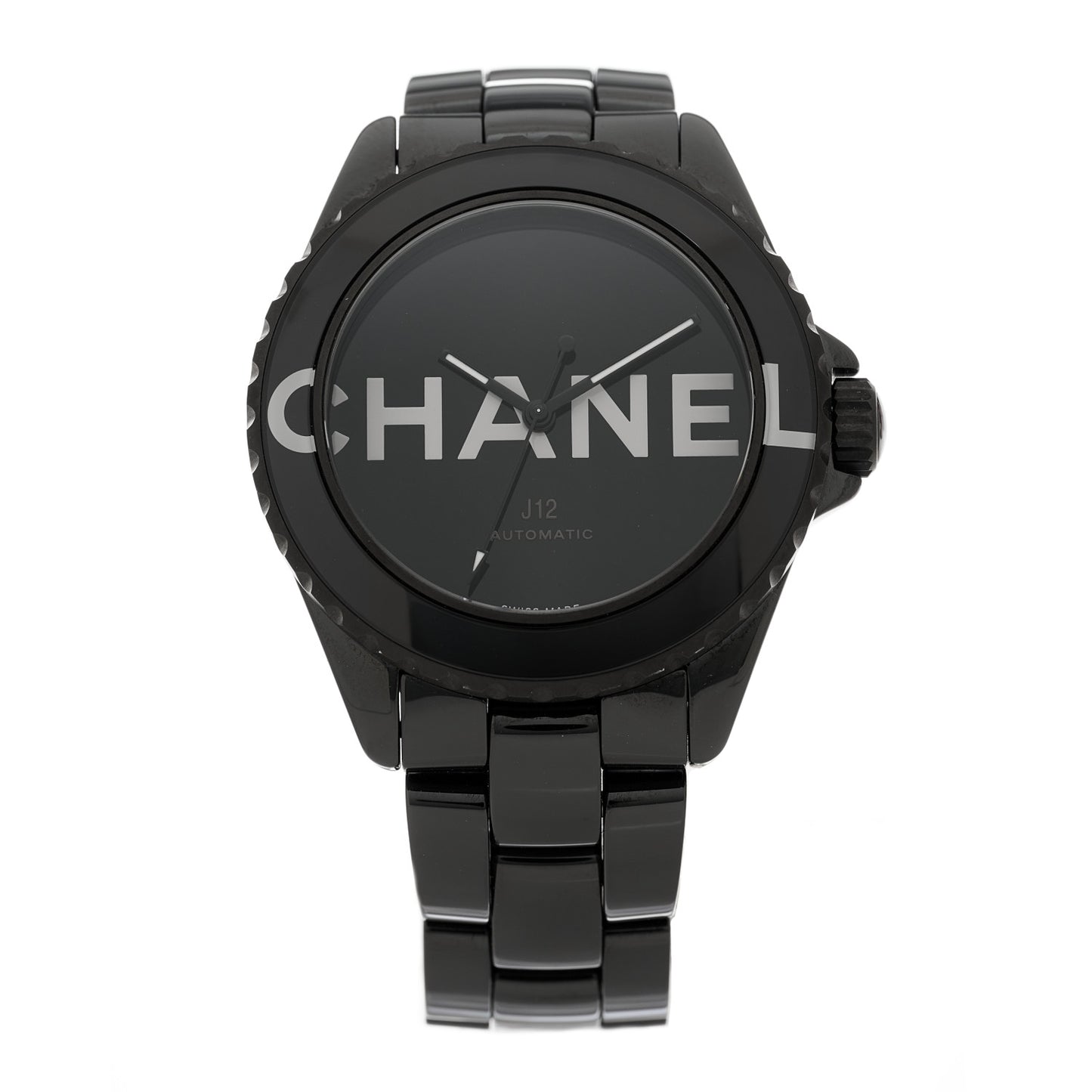 Stainless Steel Ceramic 38mm J12 Wanted de Chanel Automatic Watch Black