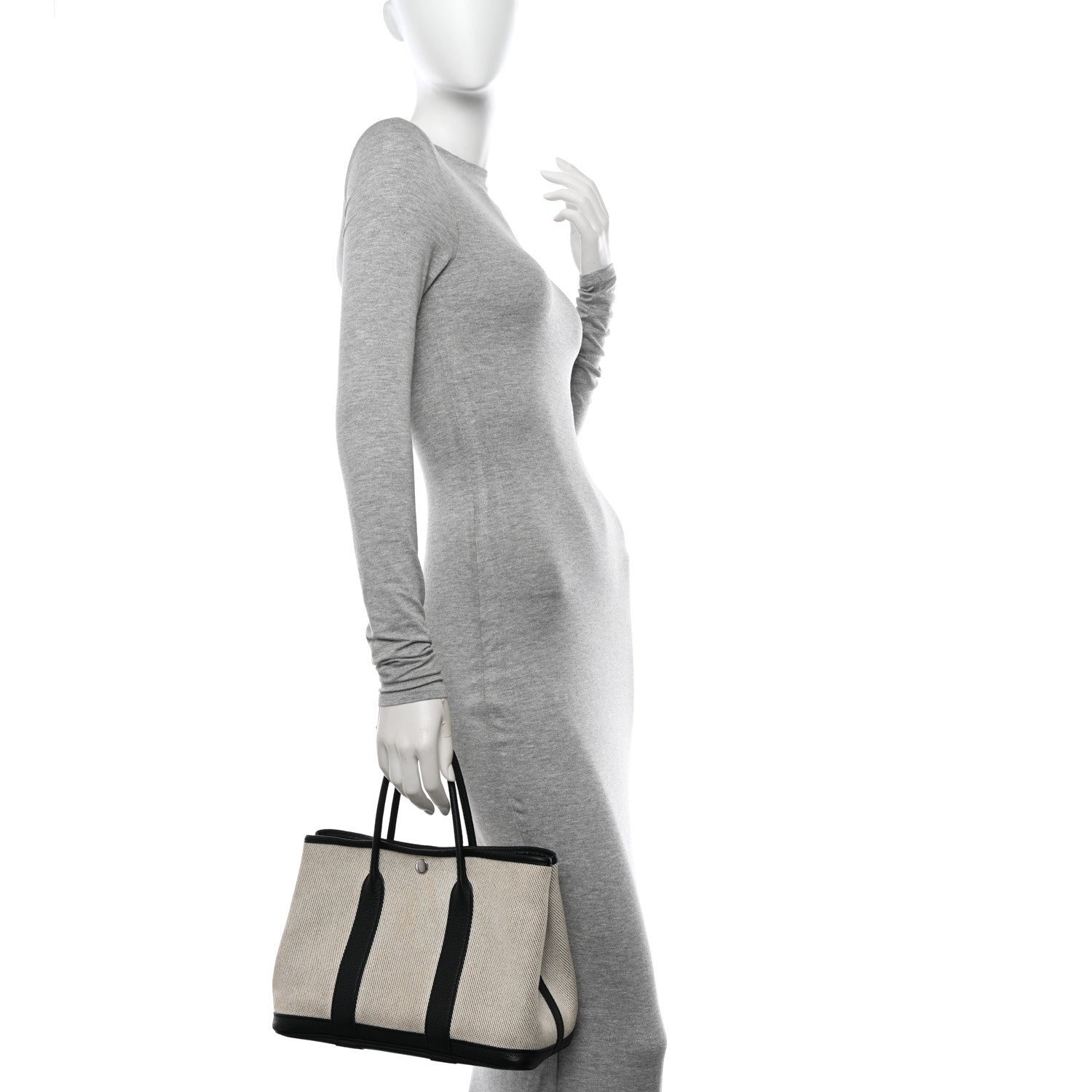Hermes Toile Negonda Garden Party 30 TPM Black Ecru 2 of 12