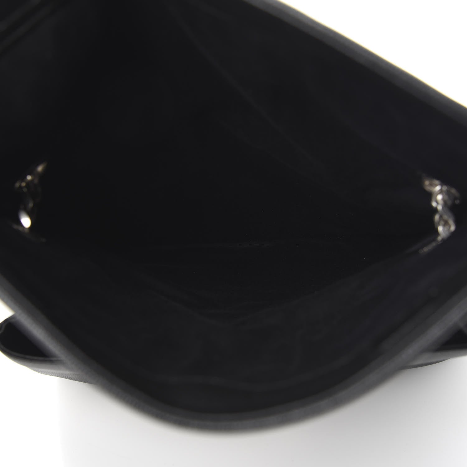 Saint Laurent Grain De Poudre Medium West Hollywood Monogram Fold-Over Black 5 of 13