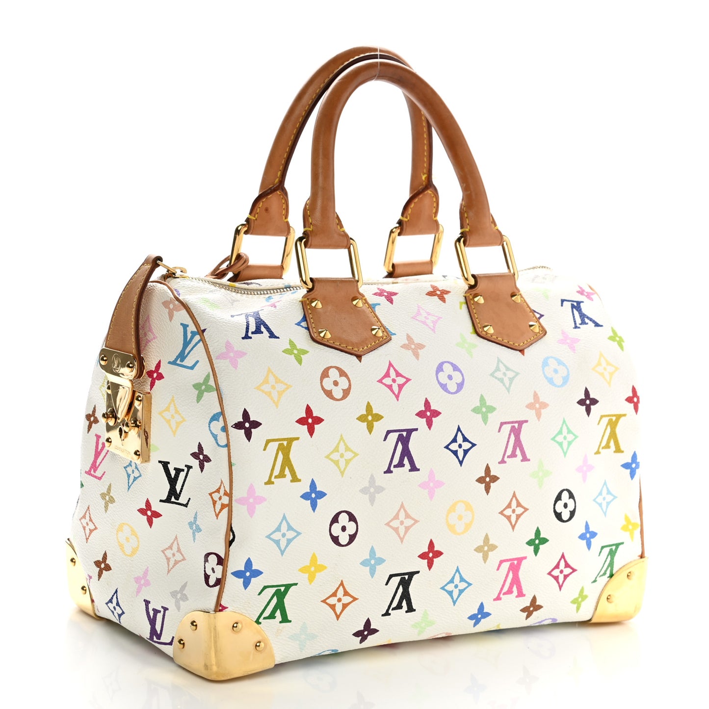 Monogram Multicolor Speedy 30 White