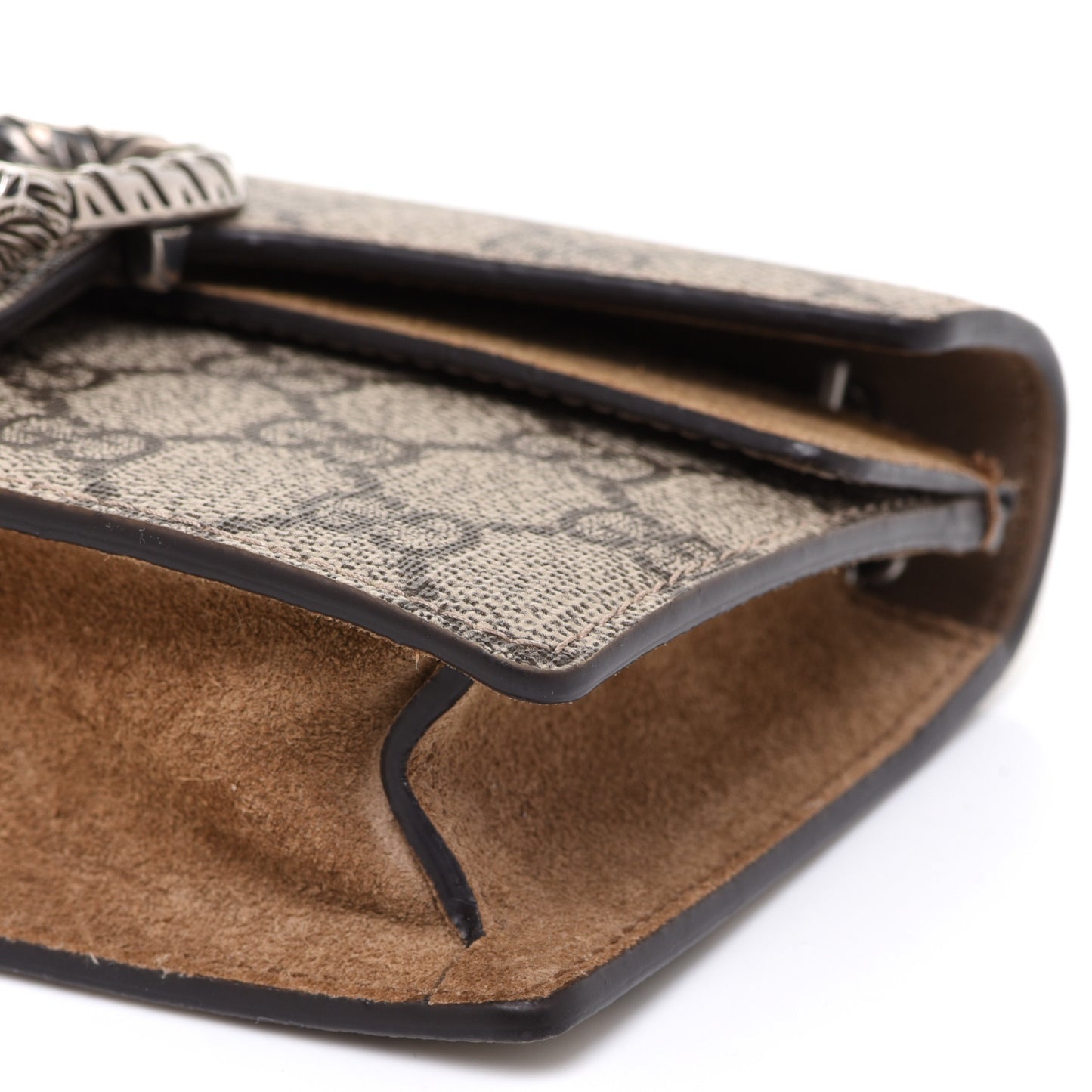 GG Supreme Monogram Super Mini Dionysus Shoulder Bag Taupe