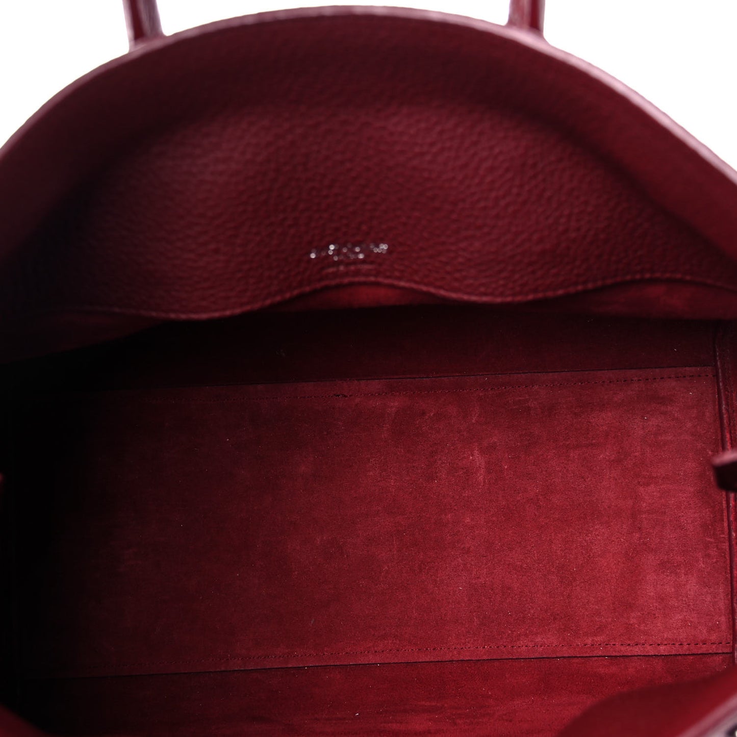 Grained Calfskin Small Supple Sac De Jour Dark Pallisandre