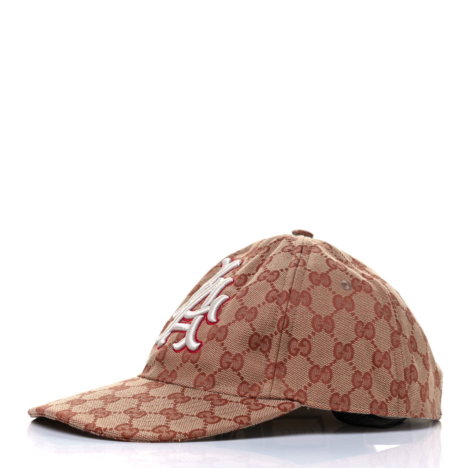 Gucci X MLB Monogram LA Dodgers Baseball Hat 57-61 Beige Ruggine 1 of 4