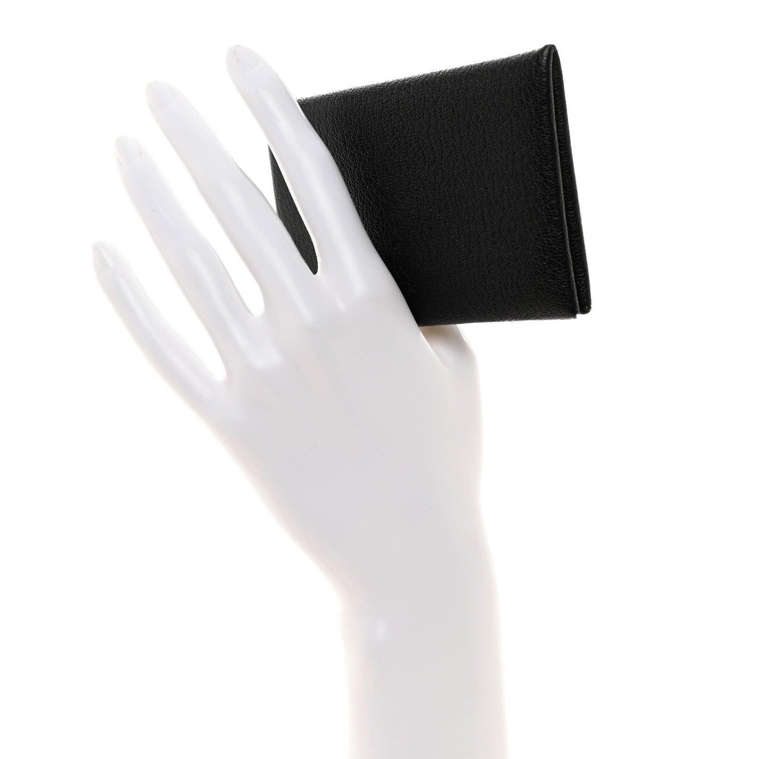 Hermes Chevre Mysore Calvi Card Case Black 2 of 7