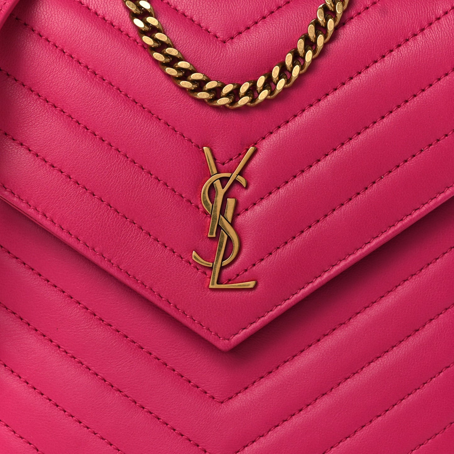 Lambskin Quilted Double Flap Bag Pink