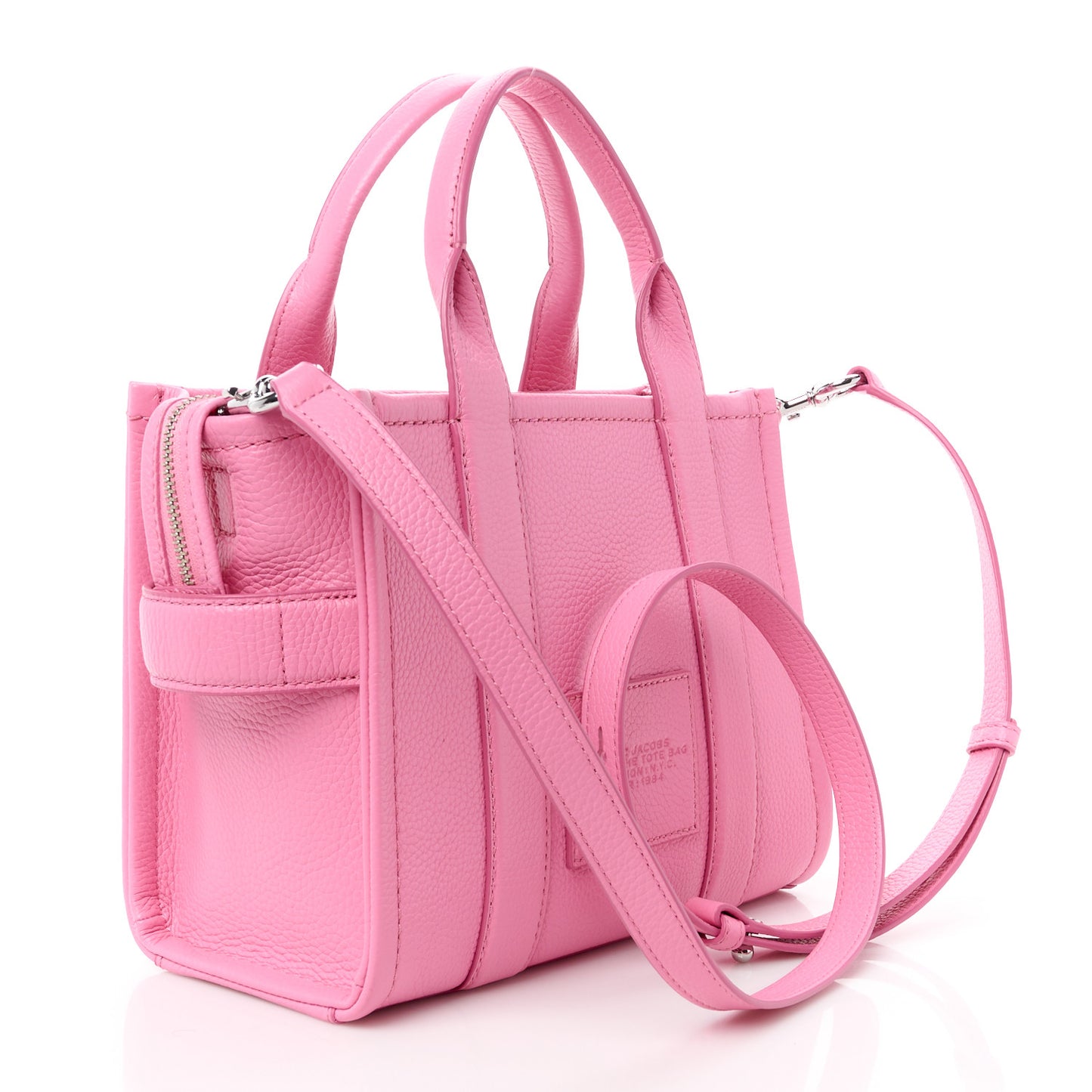 Grained Calfskin Small The Tote Bag Candy Pink