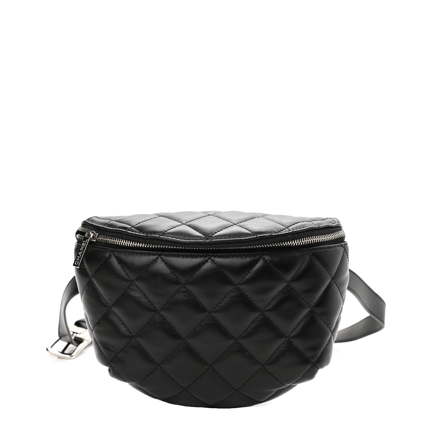 Chanel Calfskin Quilted Waist Belt Bag Black 1 of 10