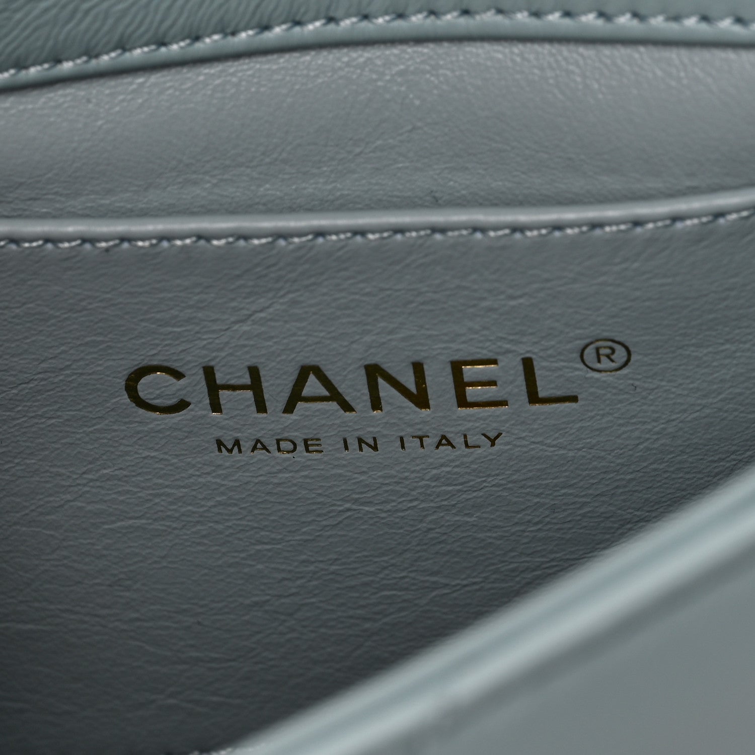 Chanel Lambskin Enamel Quilted Mini Pending CC Square Flap Light Blue 5 of 8