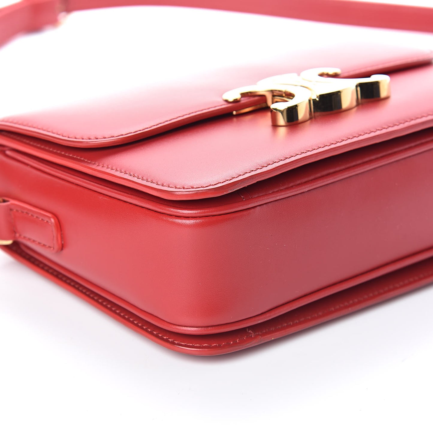 Shiny Calfskin Teen Triomphe Red