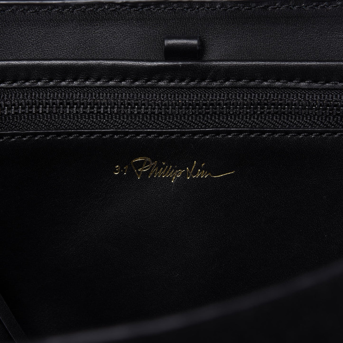 Smooth Calfskin Glitter Mini Pashli Satchel Black