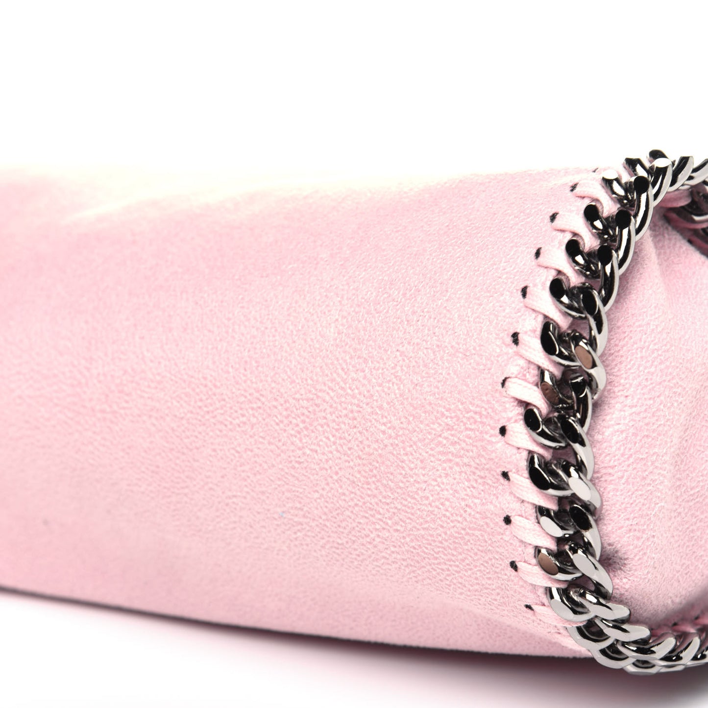 Shaggy Deer Mini Falabella Fold Over Tote Pink