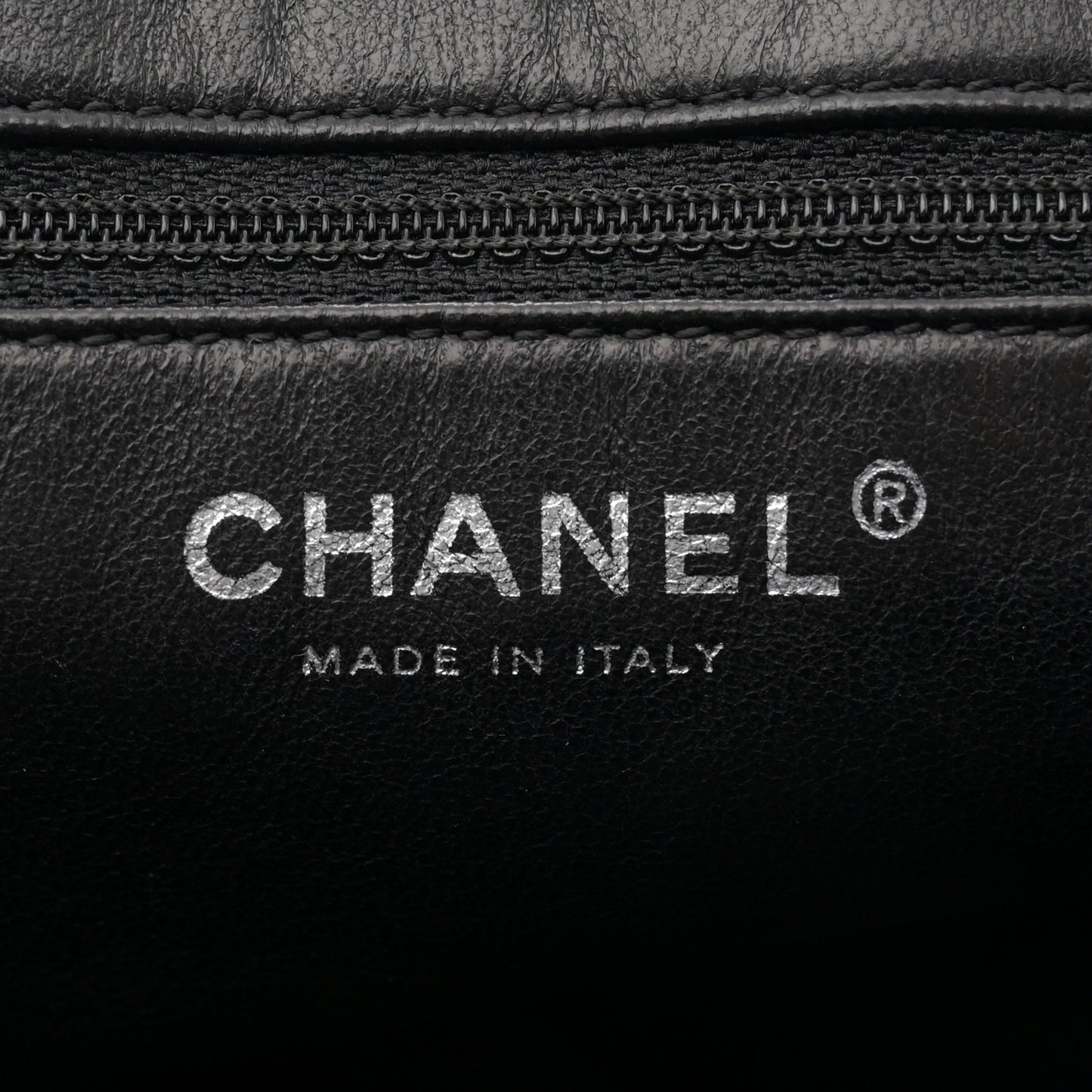 Caviar Half Moon Large Flap Black