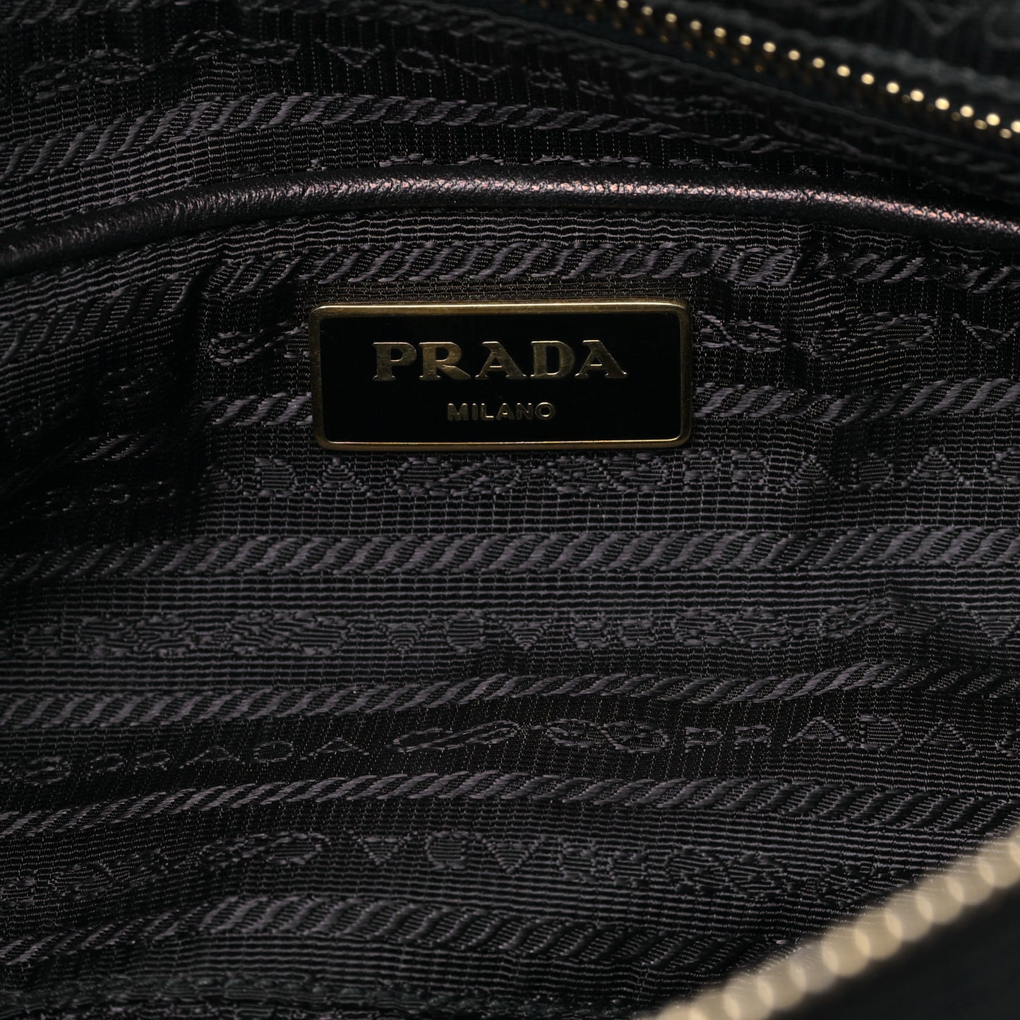 Saffiano Tessuto Nylon Tote Black