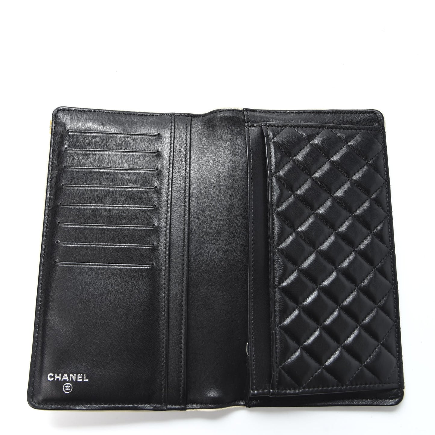 Lambskin Mademoiselle Yen Wallet Black