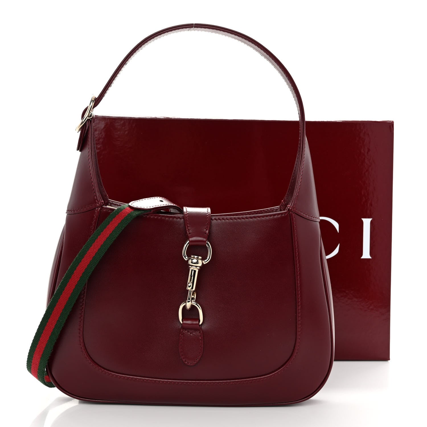 Gucci Ancora Calfskin Small Jackie Shoulder Bag Rosso 11 of 11