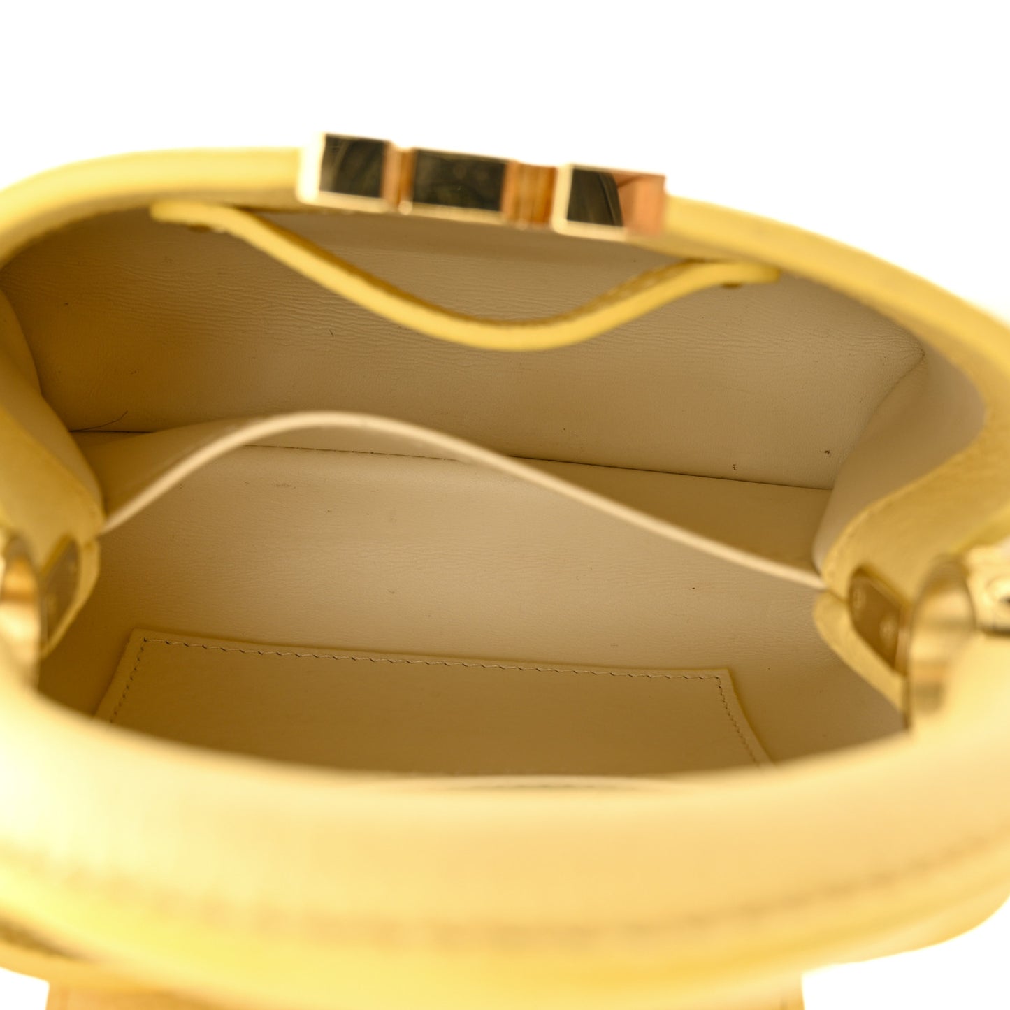Taurillon Mini Capucines Jaune Plume