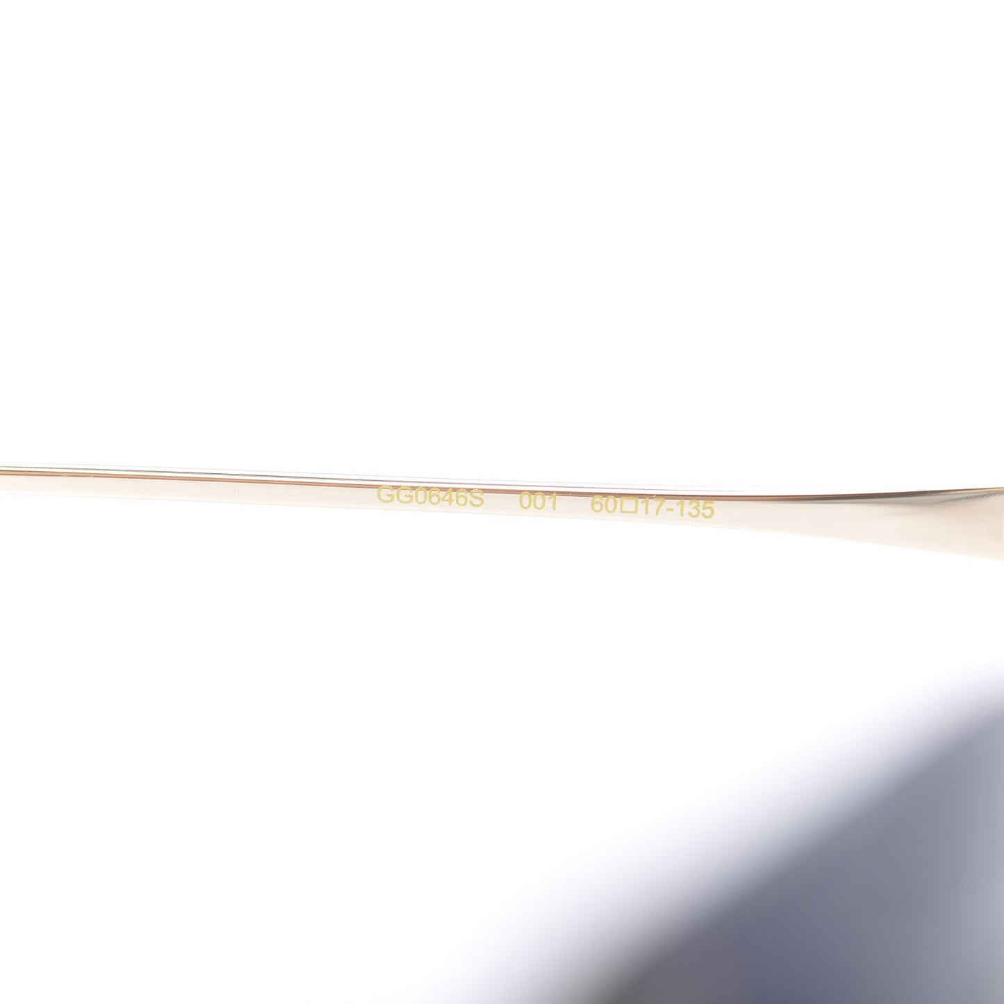 Oversized Sunglasses GG0646S Gold Black