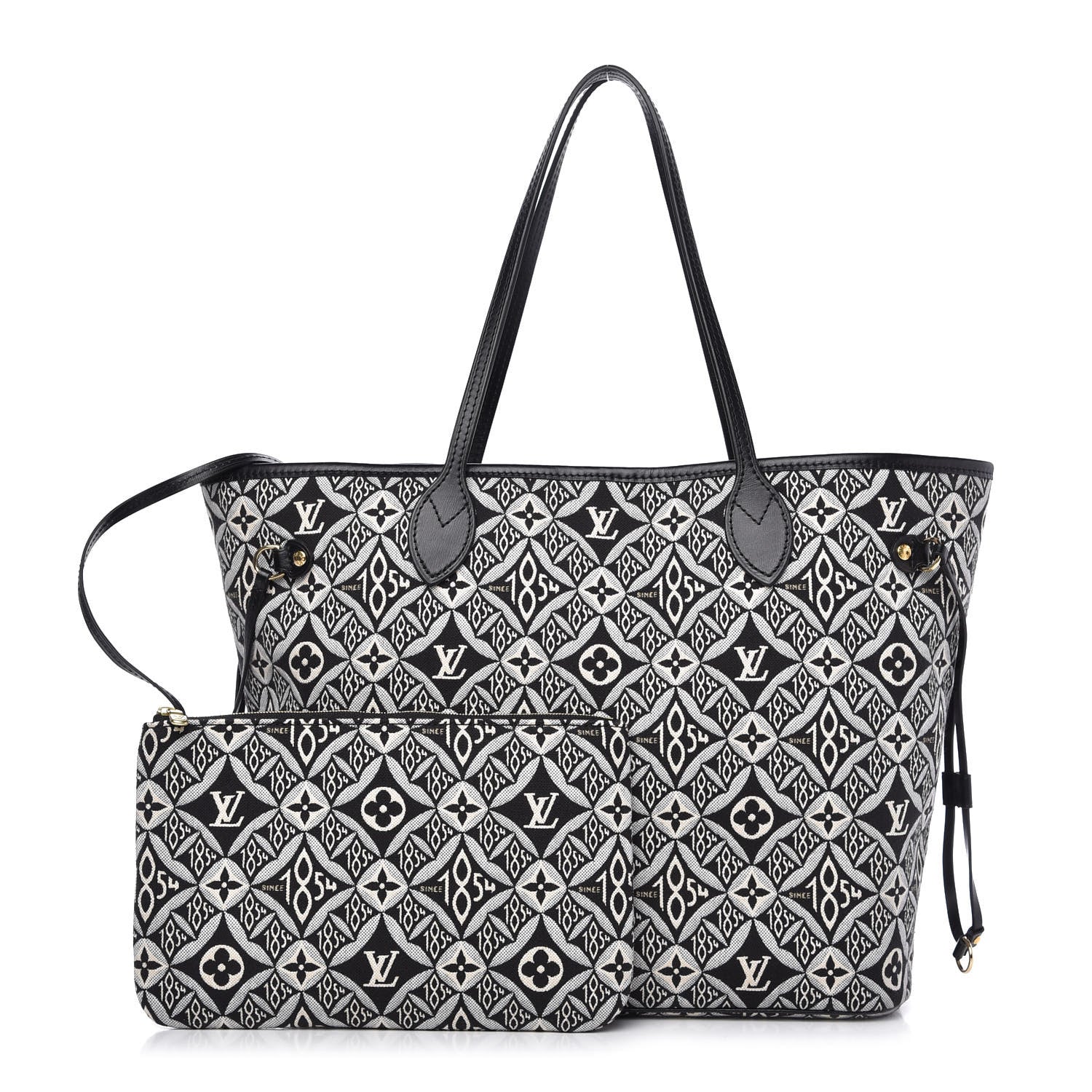 Louis Vuitton Jacquard Since 1854 Neverfull MM Grey 1 of 10