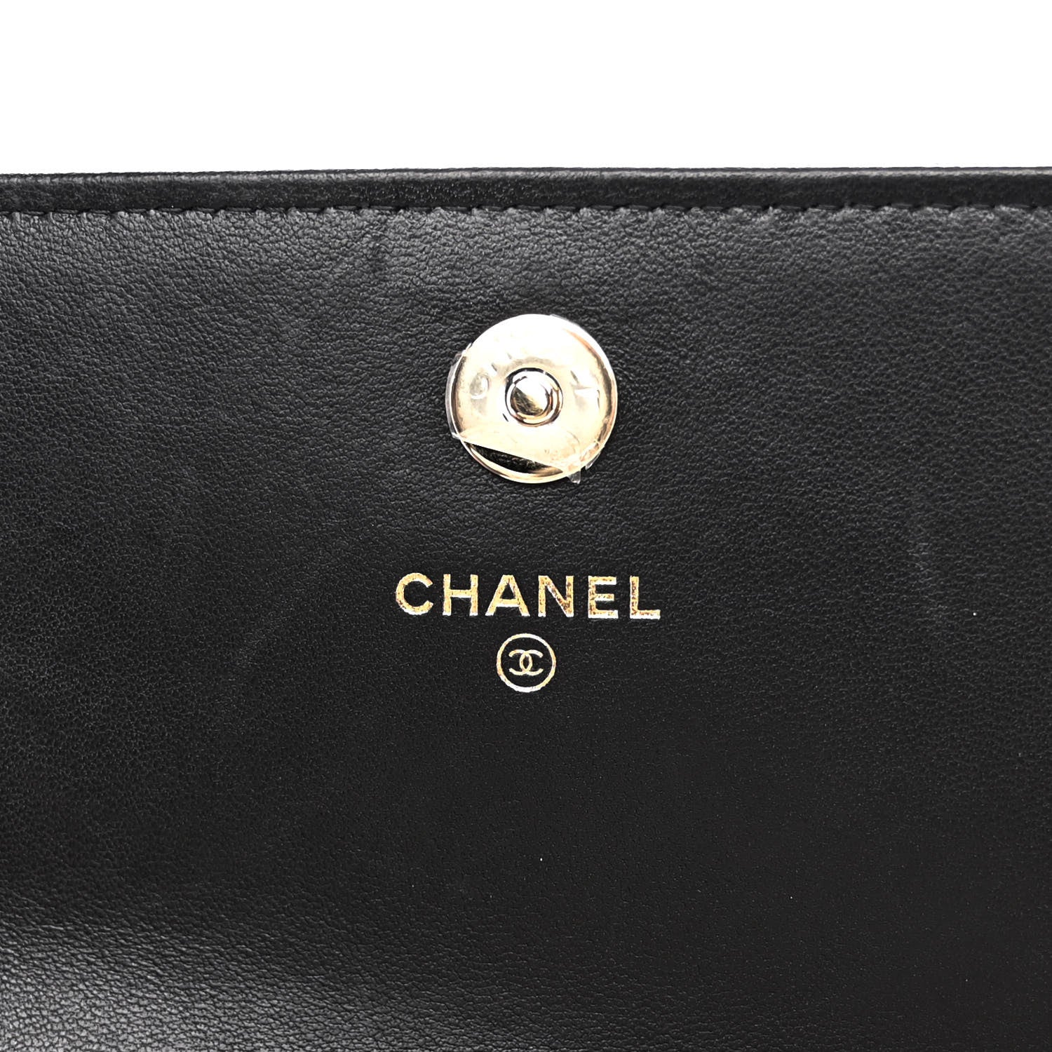 Chanel Lambskin Crochet Quilted Flap Phone Holder Black 6 of 11