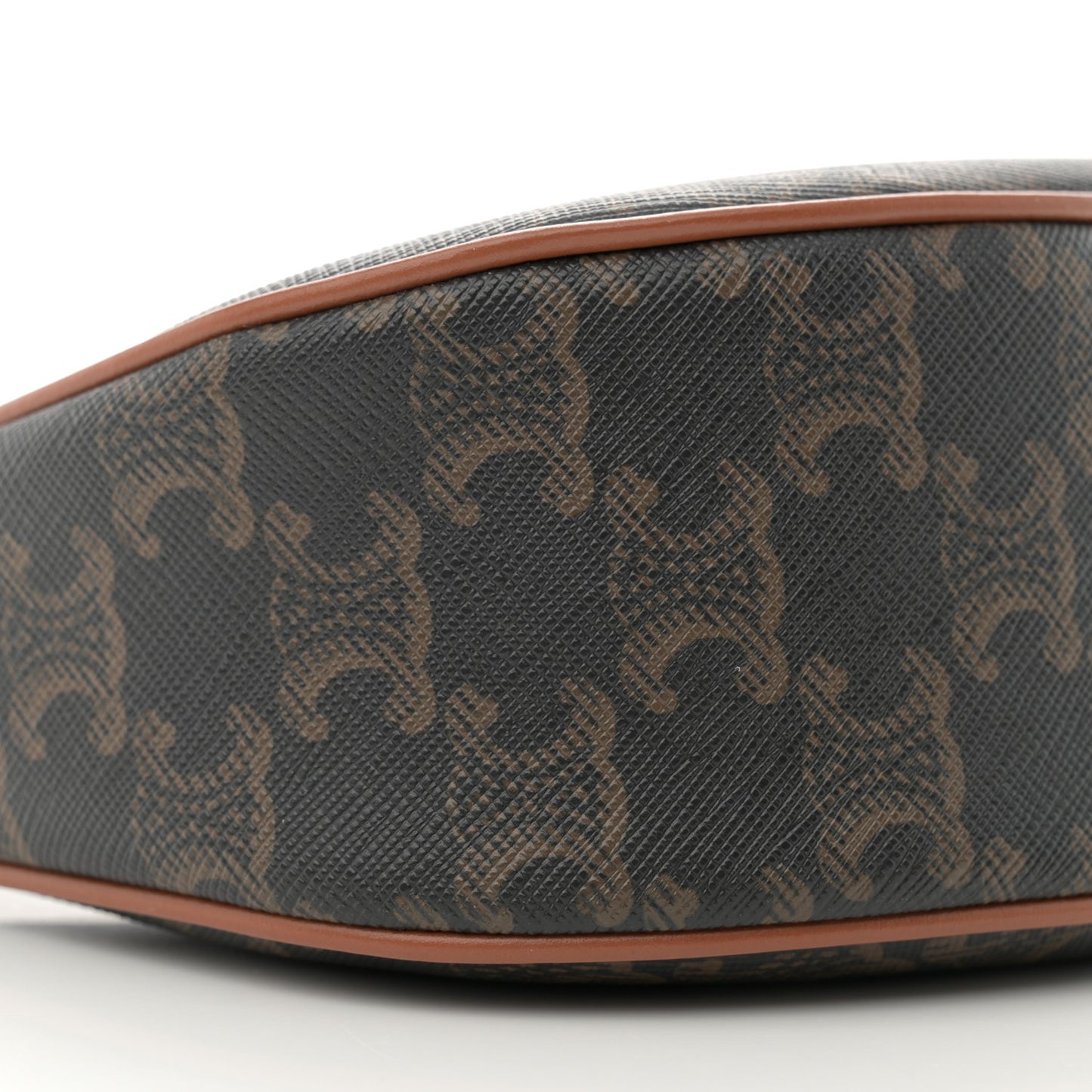 Triomphe Canvas Calfskin Ava Shoulder Bag Tan
