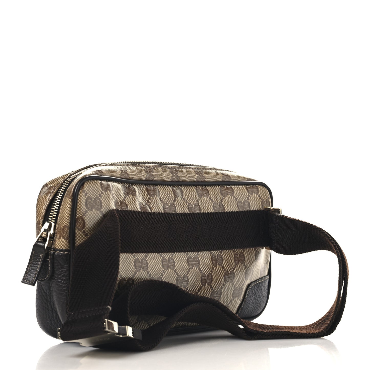 Crystal Monogram Belt Bag Brown