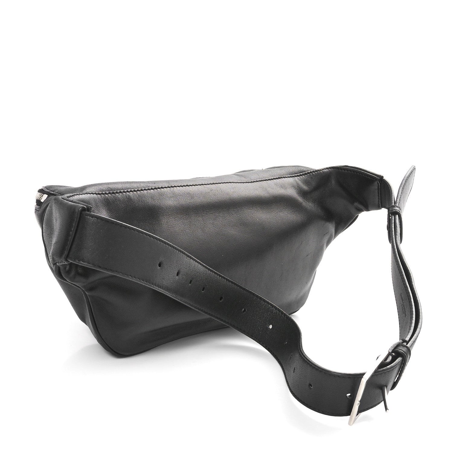 Saint Laurent Lambskin Monogram Belt Bag Black 3 of 10