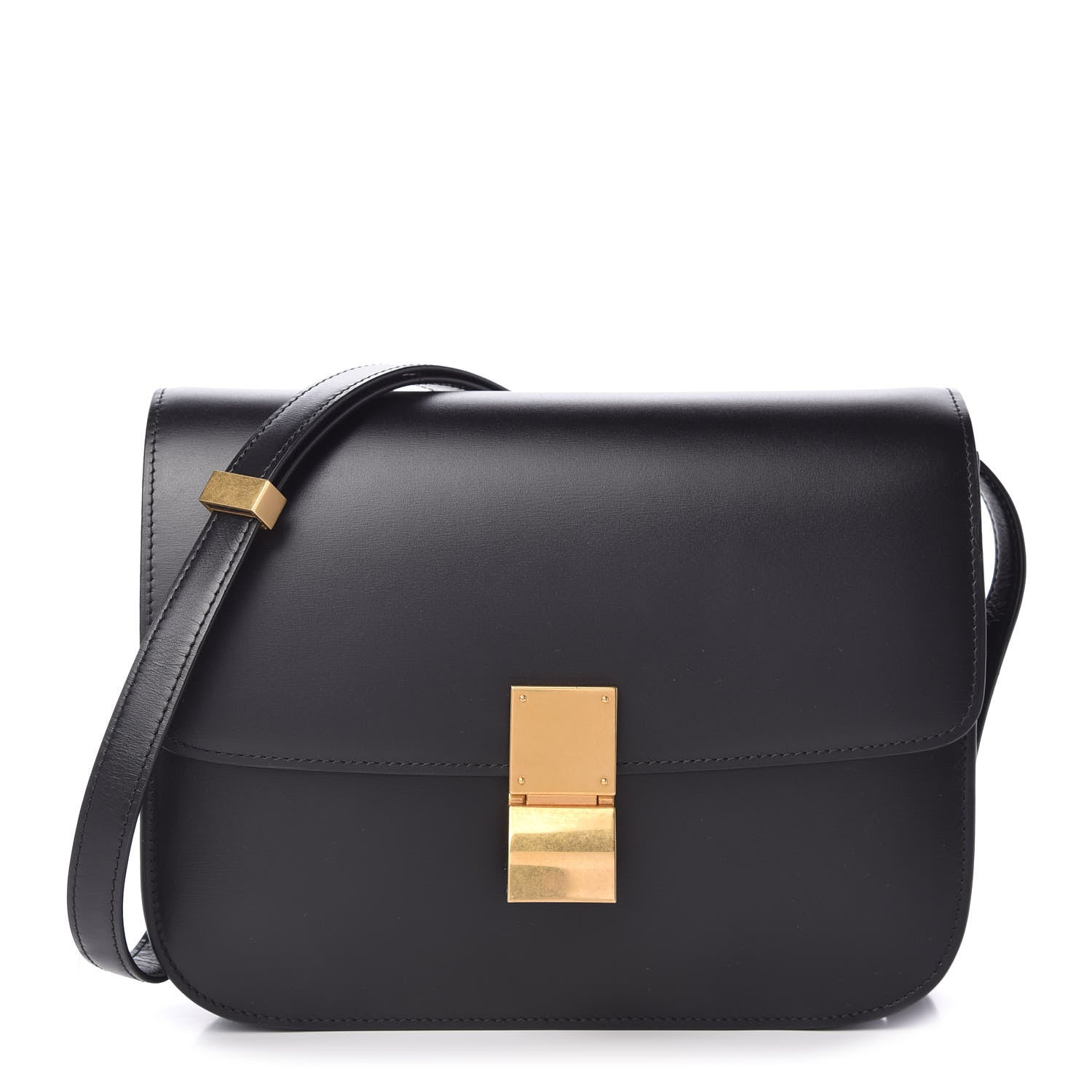 Celine Box Calfskin Medium Classic Box Flap Bag Black 1 of 10