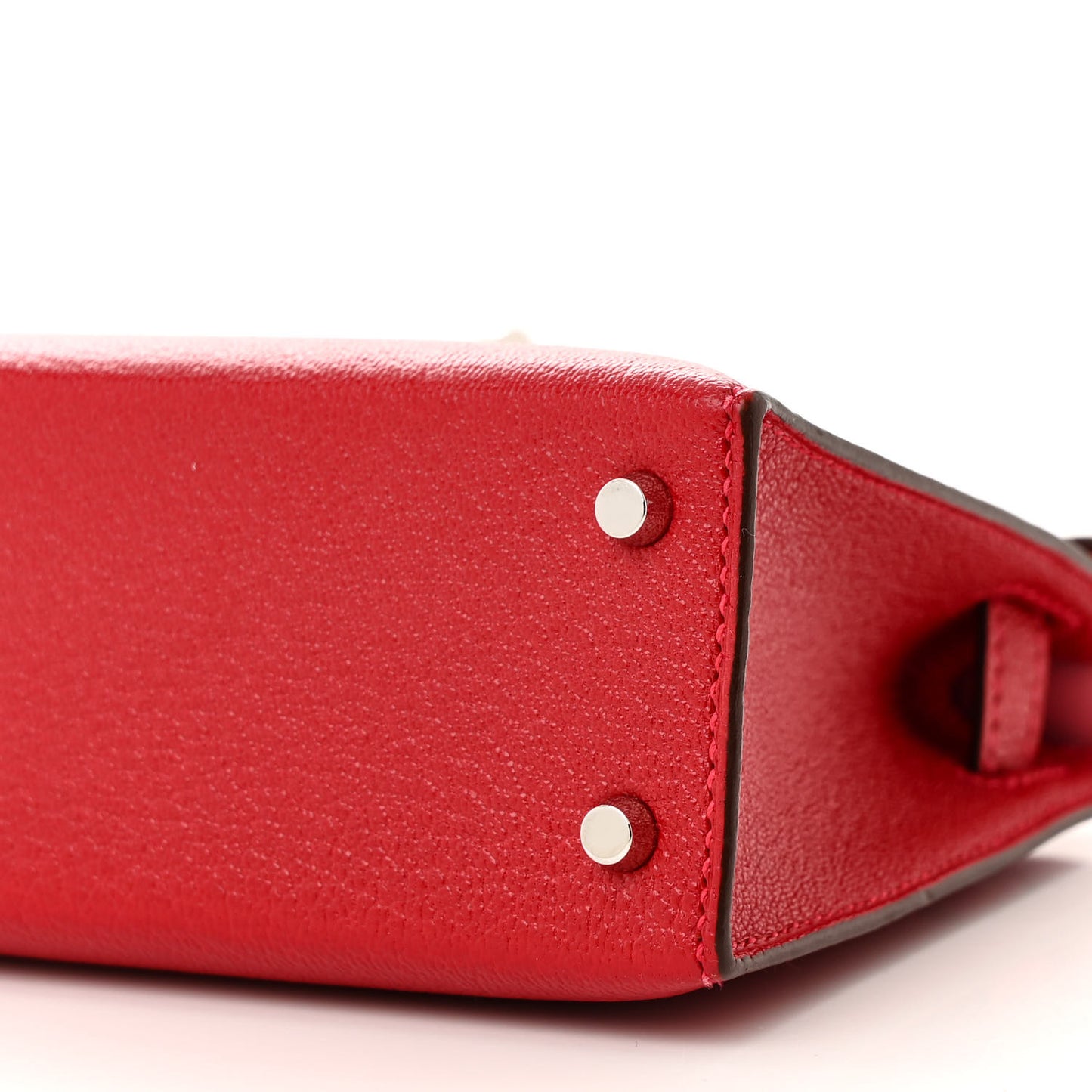 Chevre Mysore Verso Mini Kelly Sellier 20 Rouge Vif Rose Confetti