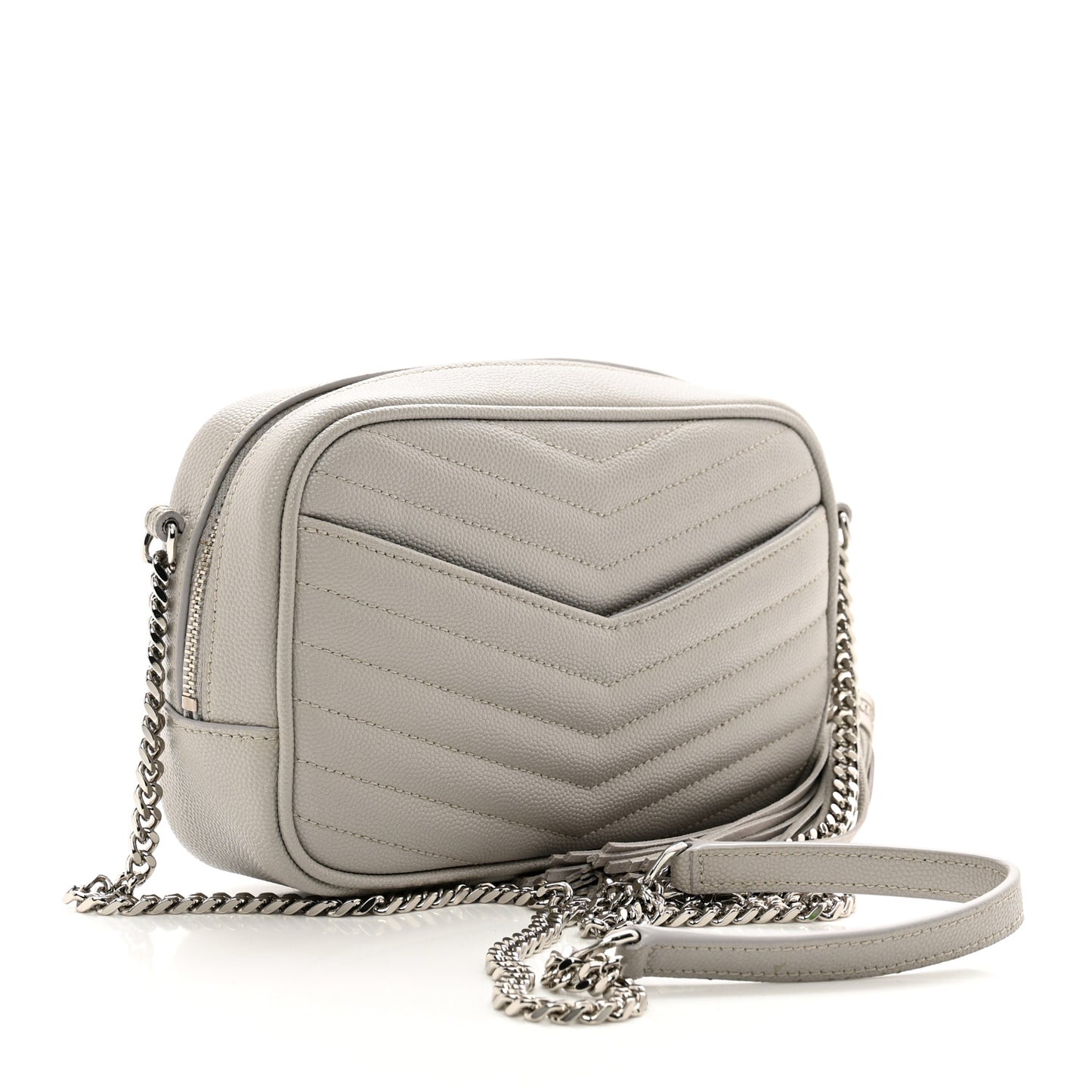 Grain De Poudre Matelasse Monogram Mini Lou Camera Bag Granite