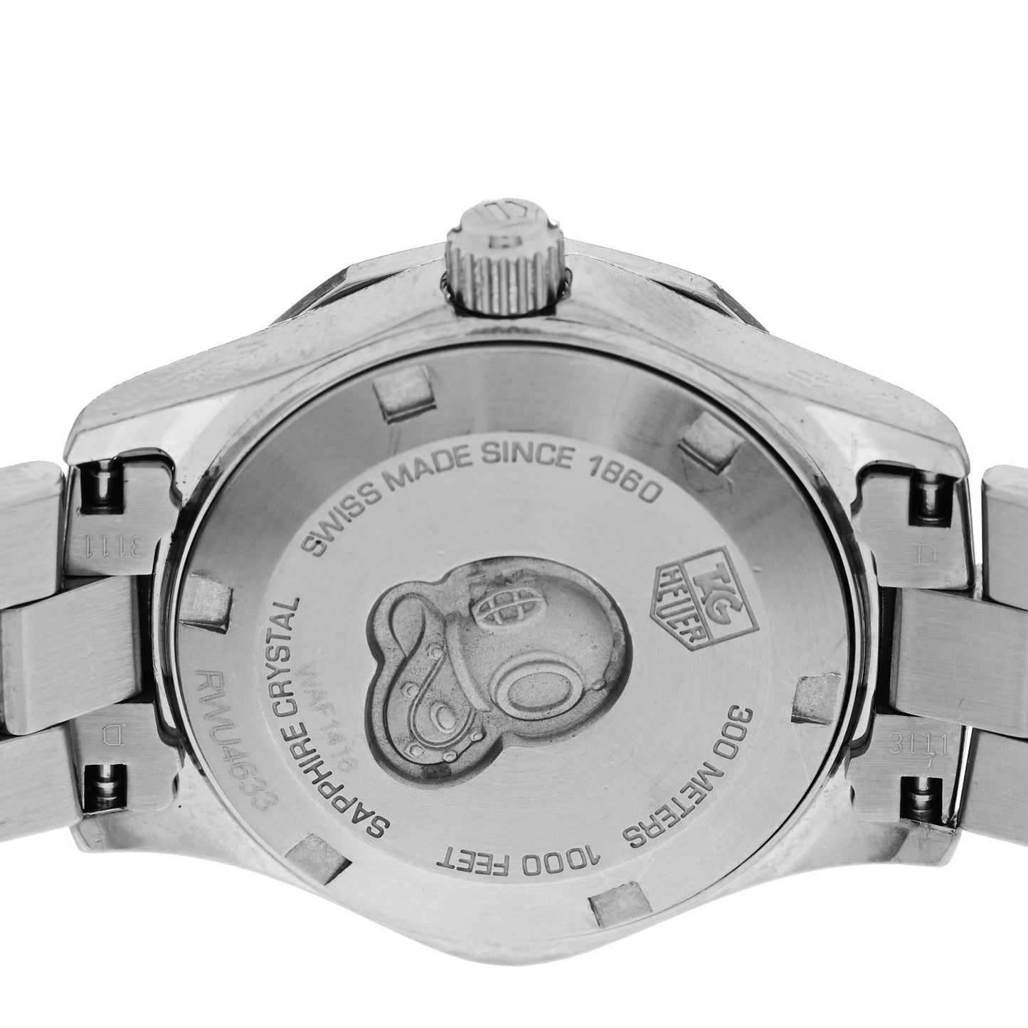 Stainless Steel Diamond Bezel Mother of Pearl 27mm Aquaracer Lady Quartz Watch WAF1416